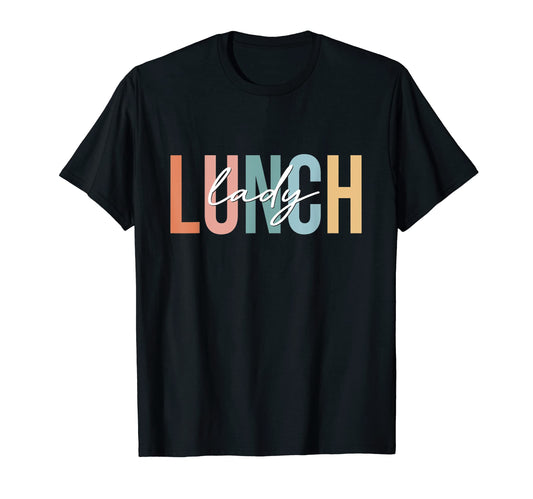 Boho Lunch Lady Cafeteria Staff School T-Shirt - Custom Art Print Unisex - T-Shirt, Sweatshirt, Hoodie