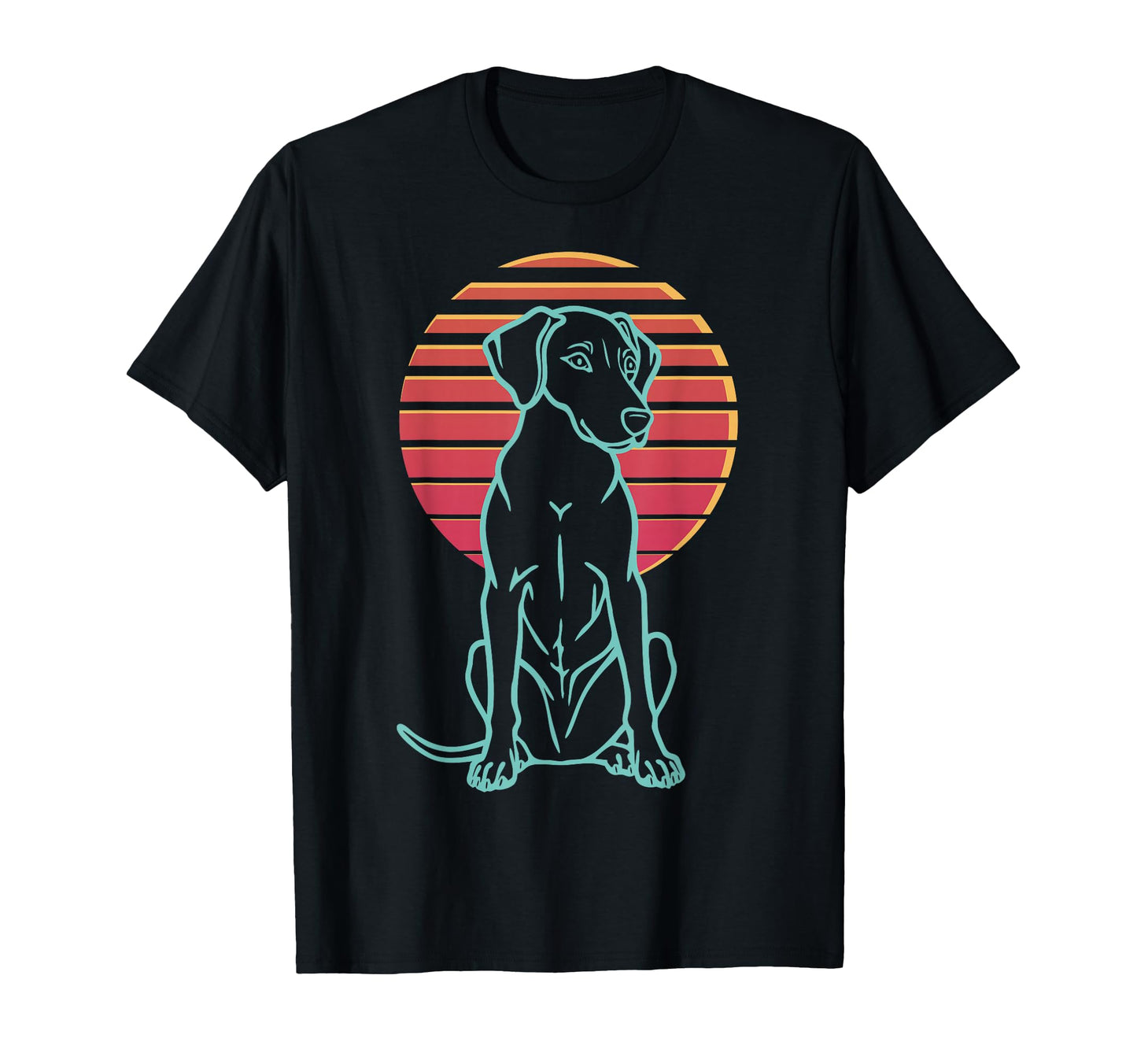 Vizsla Lover Dog Owner Synthwave 80S T-Shirt - Streetwear Style for Adults - T-Shirt, Sweatshirt, Hoodie