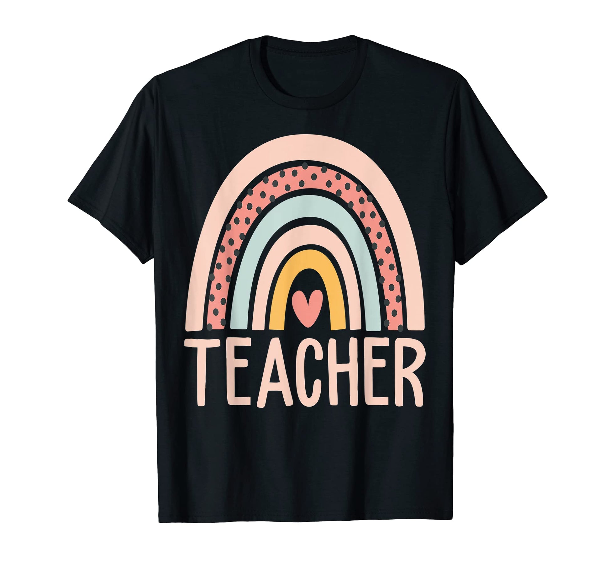 Boho Rainbow Border School T-Shirt - Casual Everyday Wear for Adults - T-Shirt, Sweatshirt, Hoodie