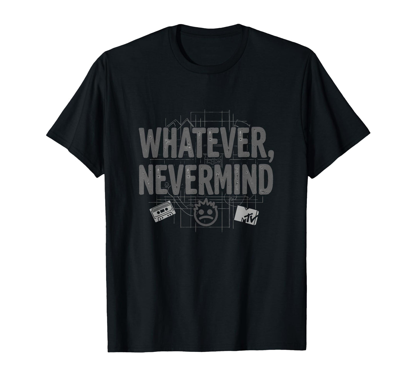 Whatever Nevermind Gen X Nostalgic 90S T-Shirt - Novelty Apparel Men Women - T-Shirt, Sweatshirt, Hoodie