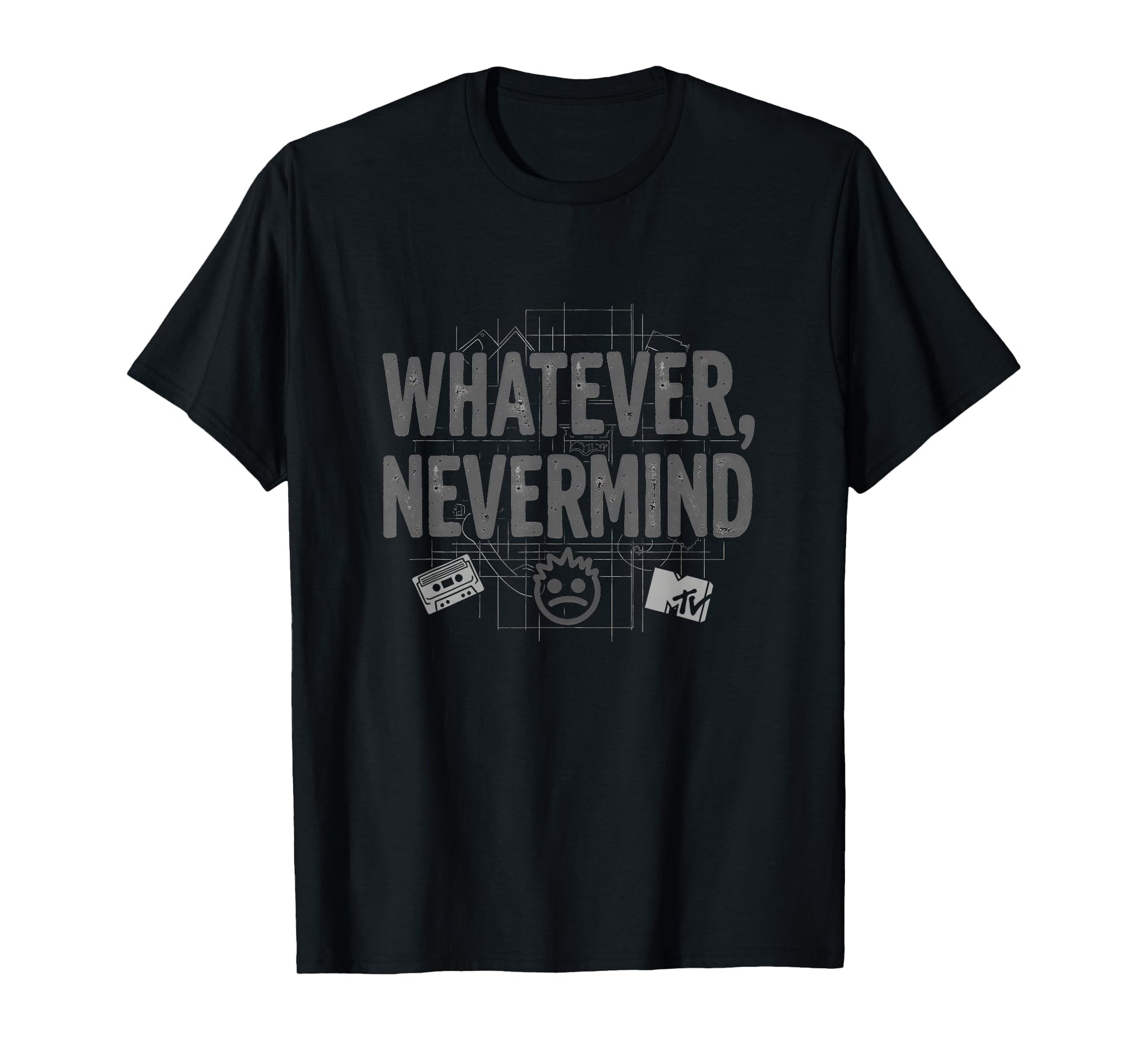 Whatever Nevermind Gen X Nostalgic 90S T-Shirt - Novelty Apparel Men Women - T-Shirt, Sweatshirt, Hoodie