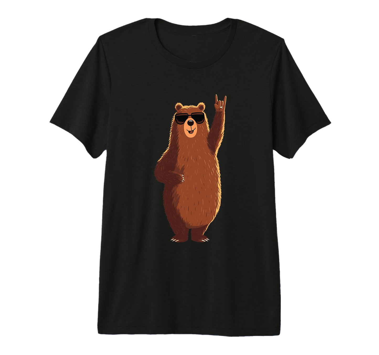 Bear Rock Funny Animal Lover T-Shirt - Casual Everyday Wear for Adults - T-Shirt, Sweatshirt, Hoodie