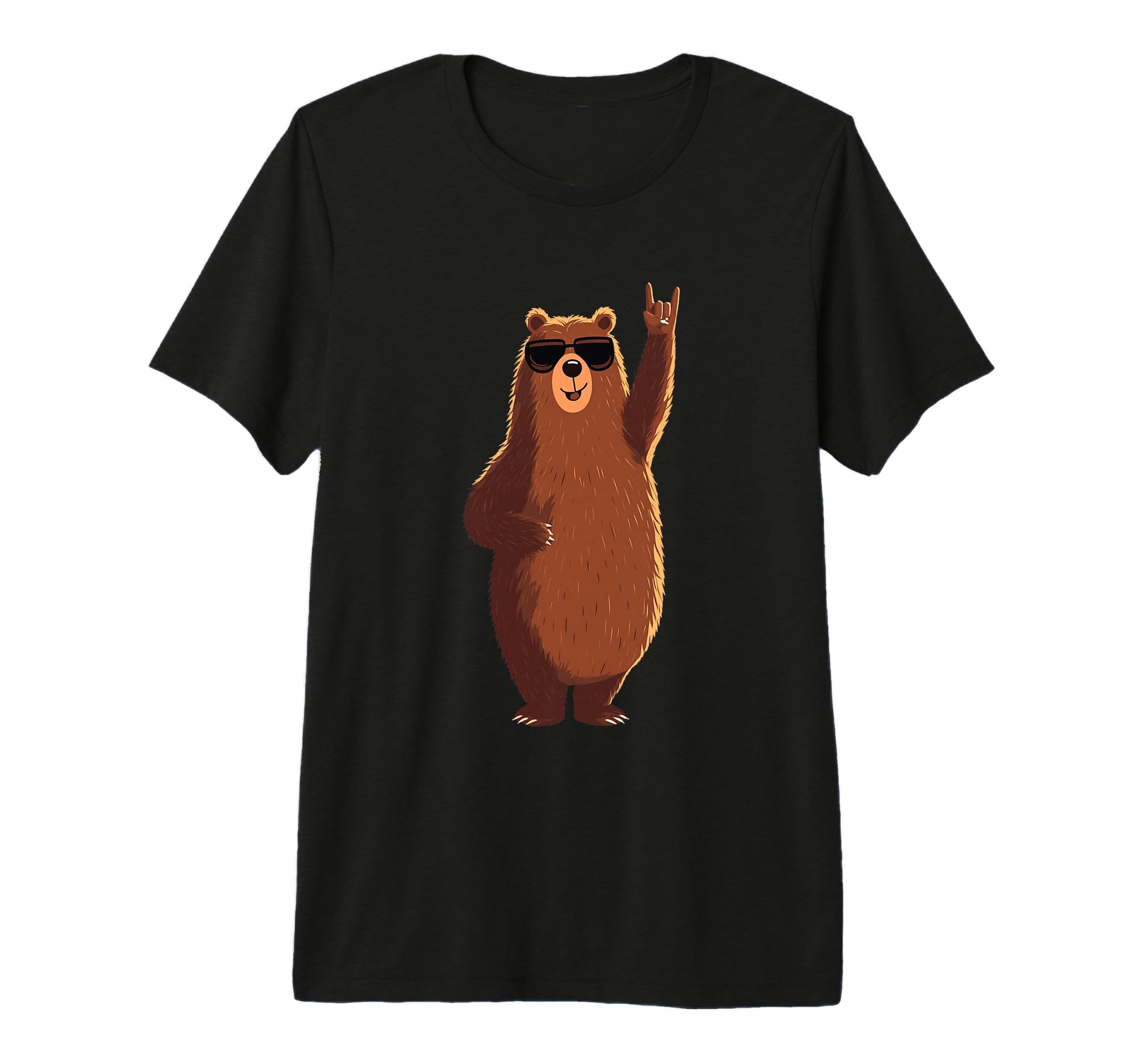 Bear Rock Funny Animal Lover T-Shirt - Casual Everyday Wear for Adults - T-Shirt, Sweatshirt, Hoodie