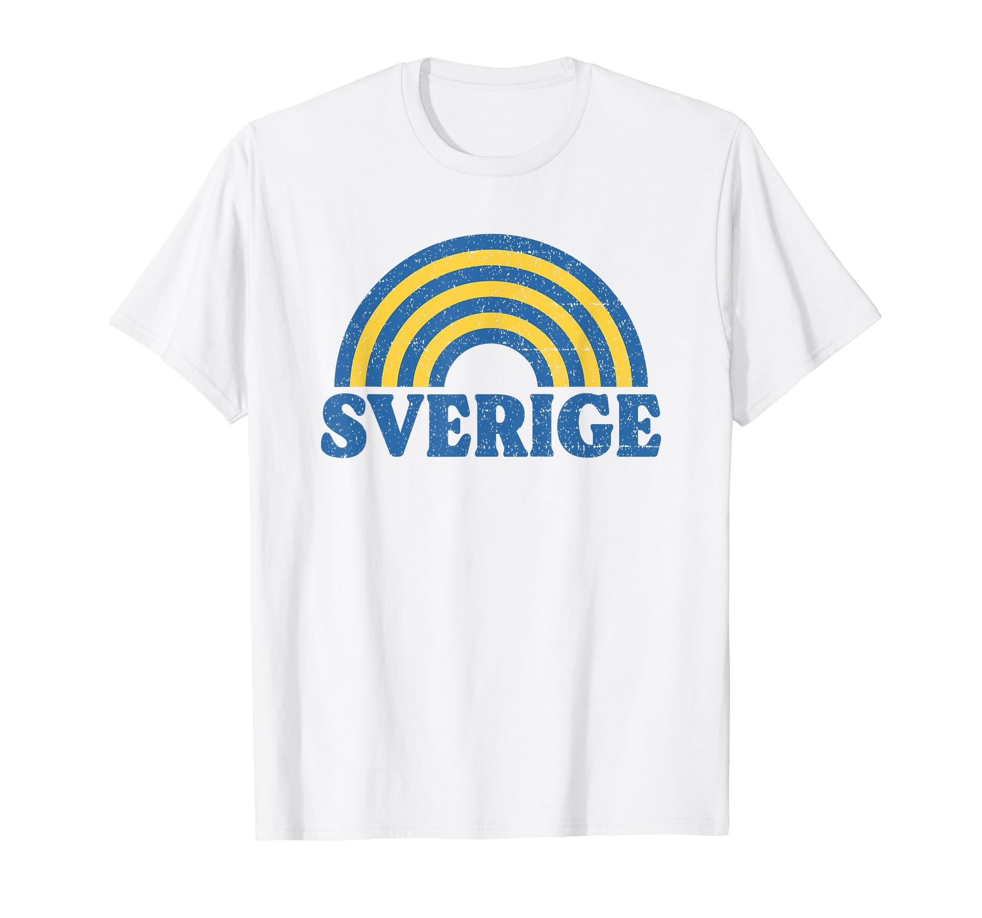 Sverige Flag Rainbow Sweden Swedish T-Shirt - Unique Graphic Men Women - T-Shirt, Sweatshirt, Hoodie