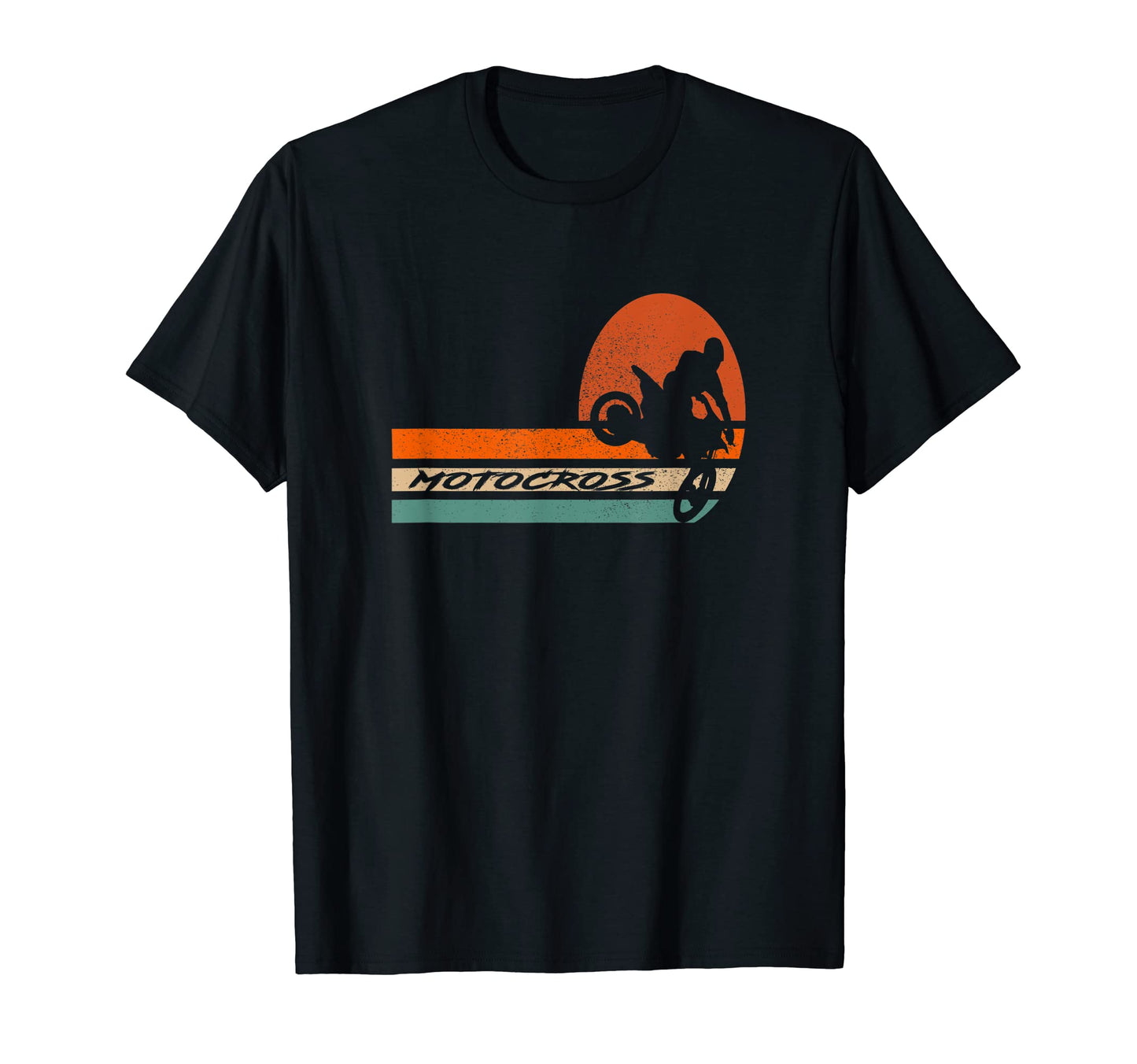 Motocross Dirt Bike Rider Rainbow T-Shirt - Unique Graphic for Adults - T-Shirt, Sweatshirt, Hoodie