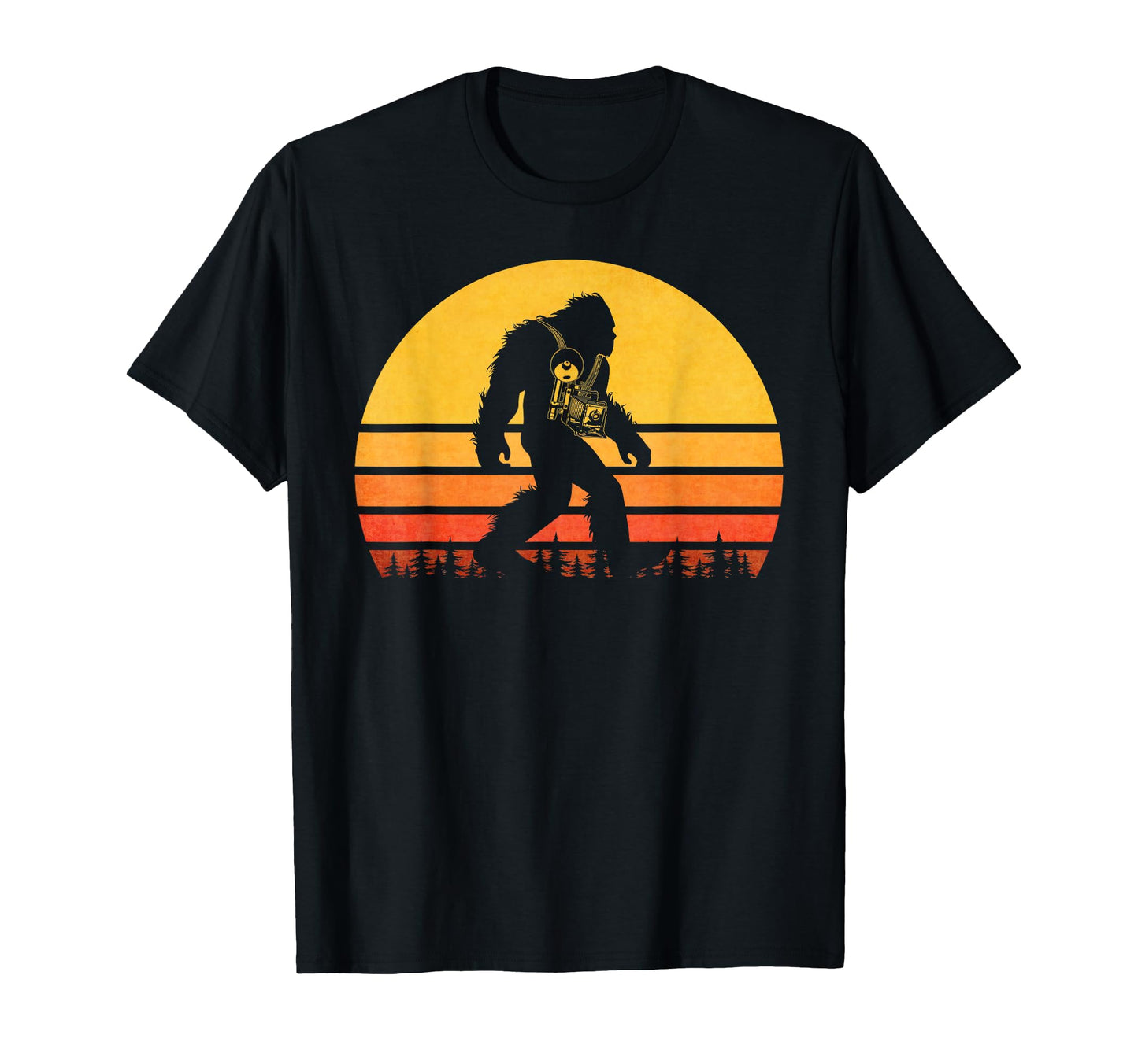 Bigfoot Camera Fun Sasquatch T-Shirt - Aesthetic Graphic Unisex - T-Shirt, Sweatshirt, Hoodie