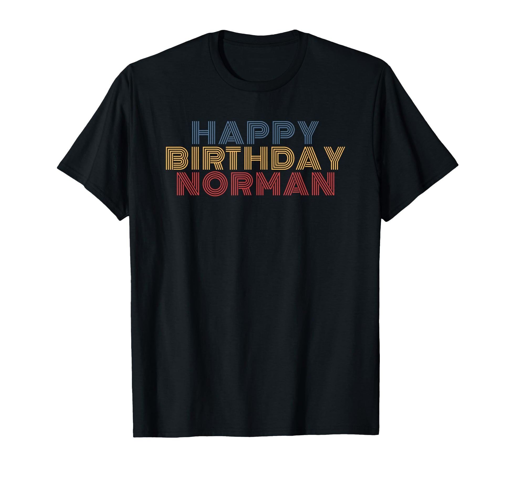 Happy Birthday Norman Personalized T-Shirt - Streetwear Style for Adults - T-Shirt, Sweatshirt, Hoodie