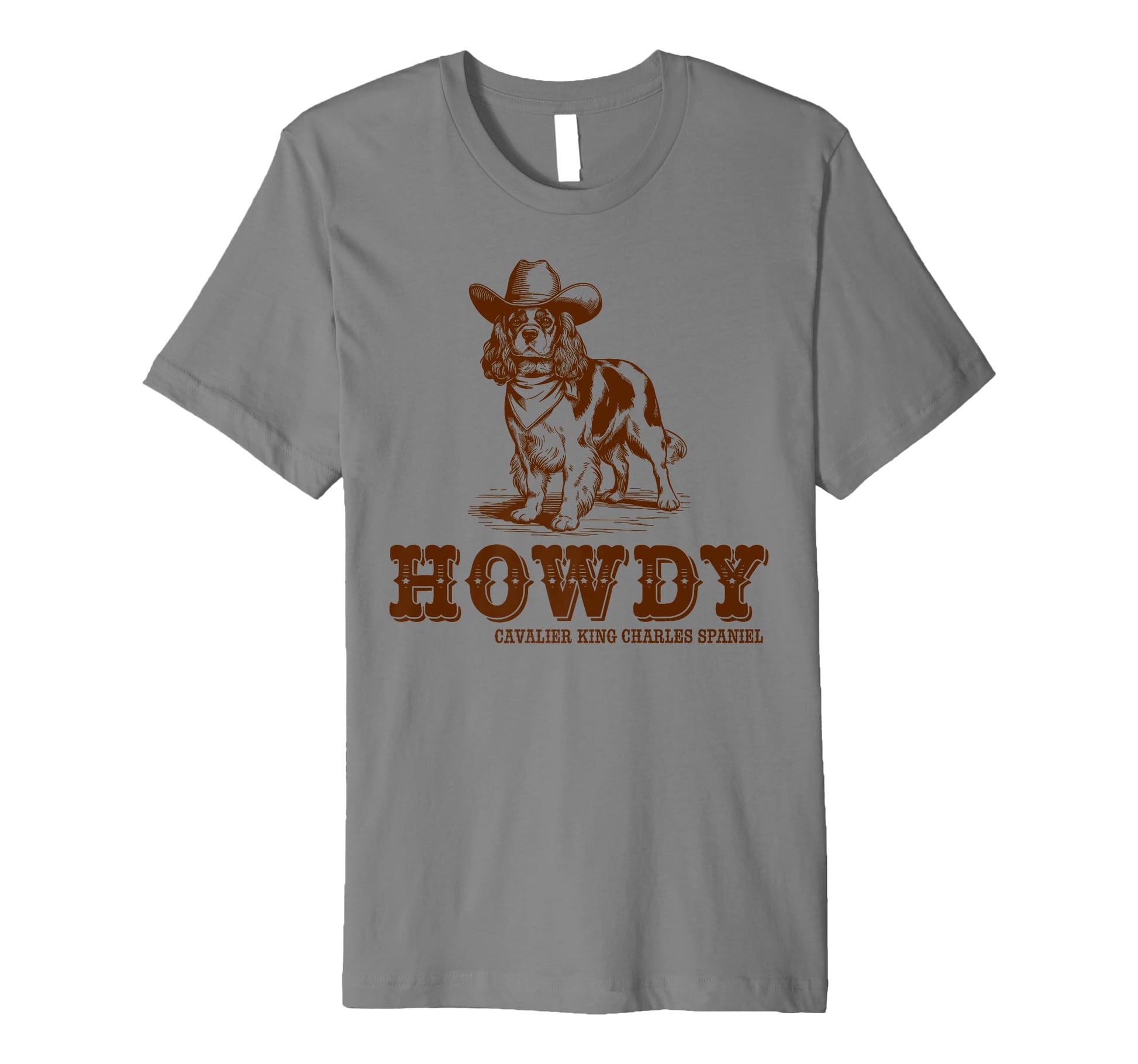 Howdy Cavalier King Charles Spaniel Cowboy T-Shirt - Graphic Print Unisex - T-Shirt, Sweatshirt, Hoodie