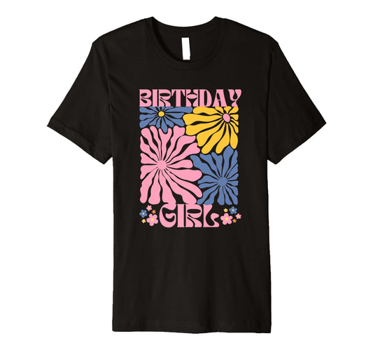 Birthday Boho Flowers T-Shirt - Casual Everyday Wear for Adults - T-Shirt, Sweatshirt, Hoodie