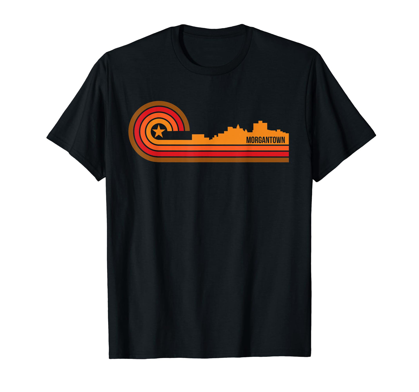 Morgantown West Virginia Skyline T-Shirt - Streetwear Style Unisex - T-Shirt, Sweatshirt, Hoodie
