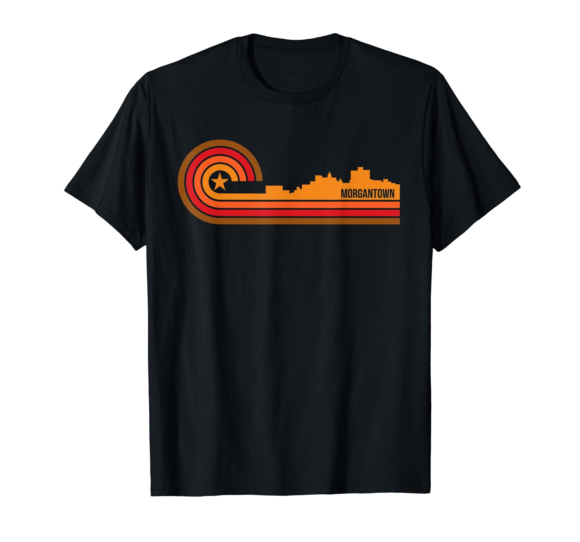 Morgantown West Virginia Skyline T-Shirt - Streetwear Style Unisex - T-Shirt, Sweatshirt, Hoodie