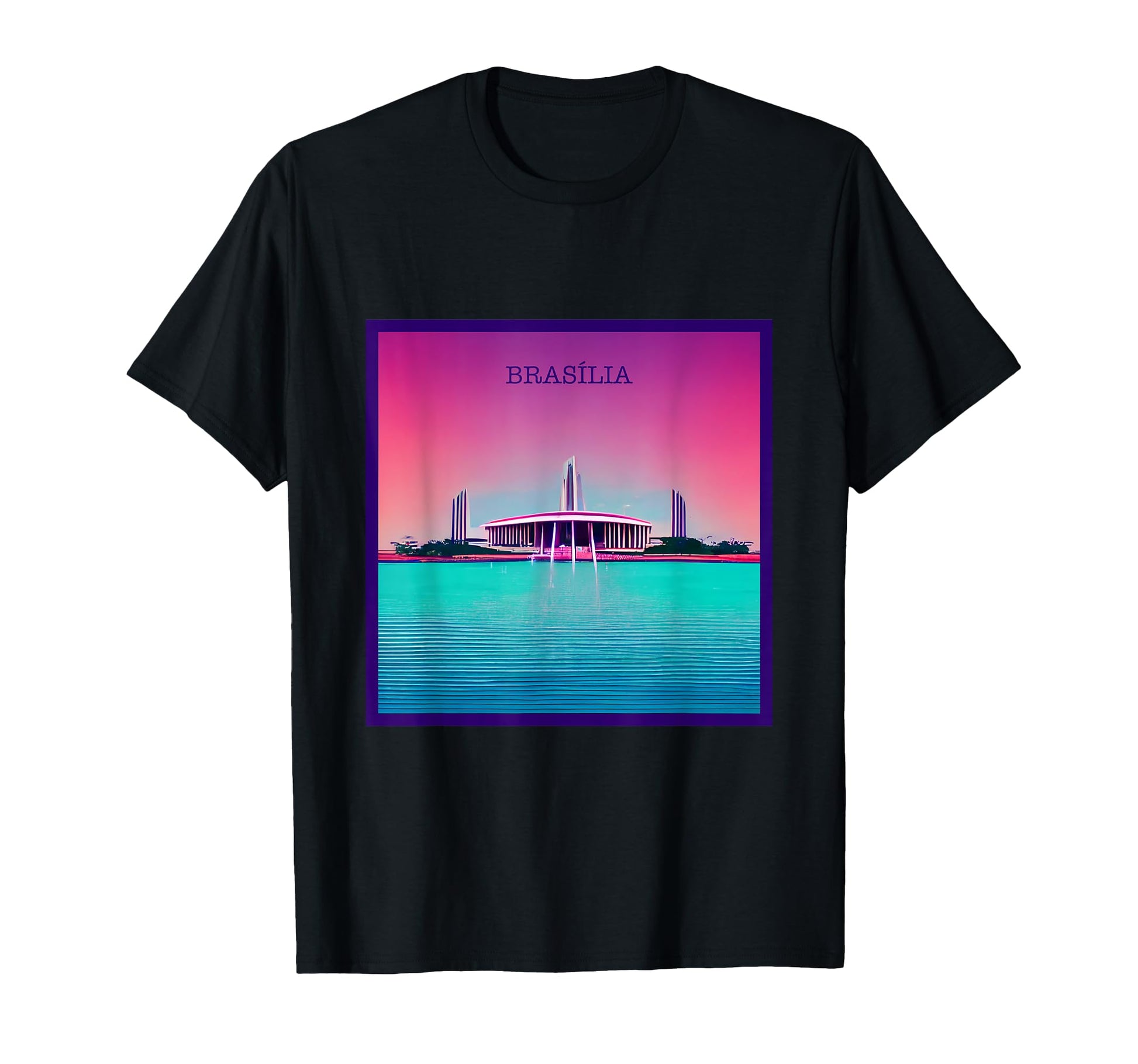 Vaporwave City Brasil Aesthetic Purple T-Shirt - Streetwear Style Unisex - T-Shirt, Sweatshirt, Hoodie