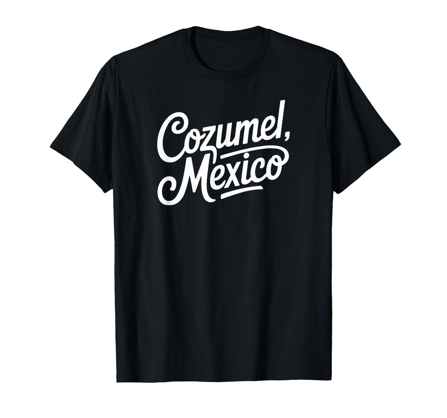 Cozumel Mexico Typography T-Shirt - Graphic Print for Adults - T-Shirt, Sweatshirt, Hoodie