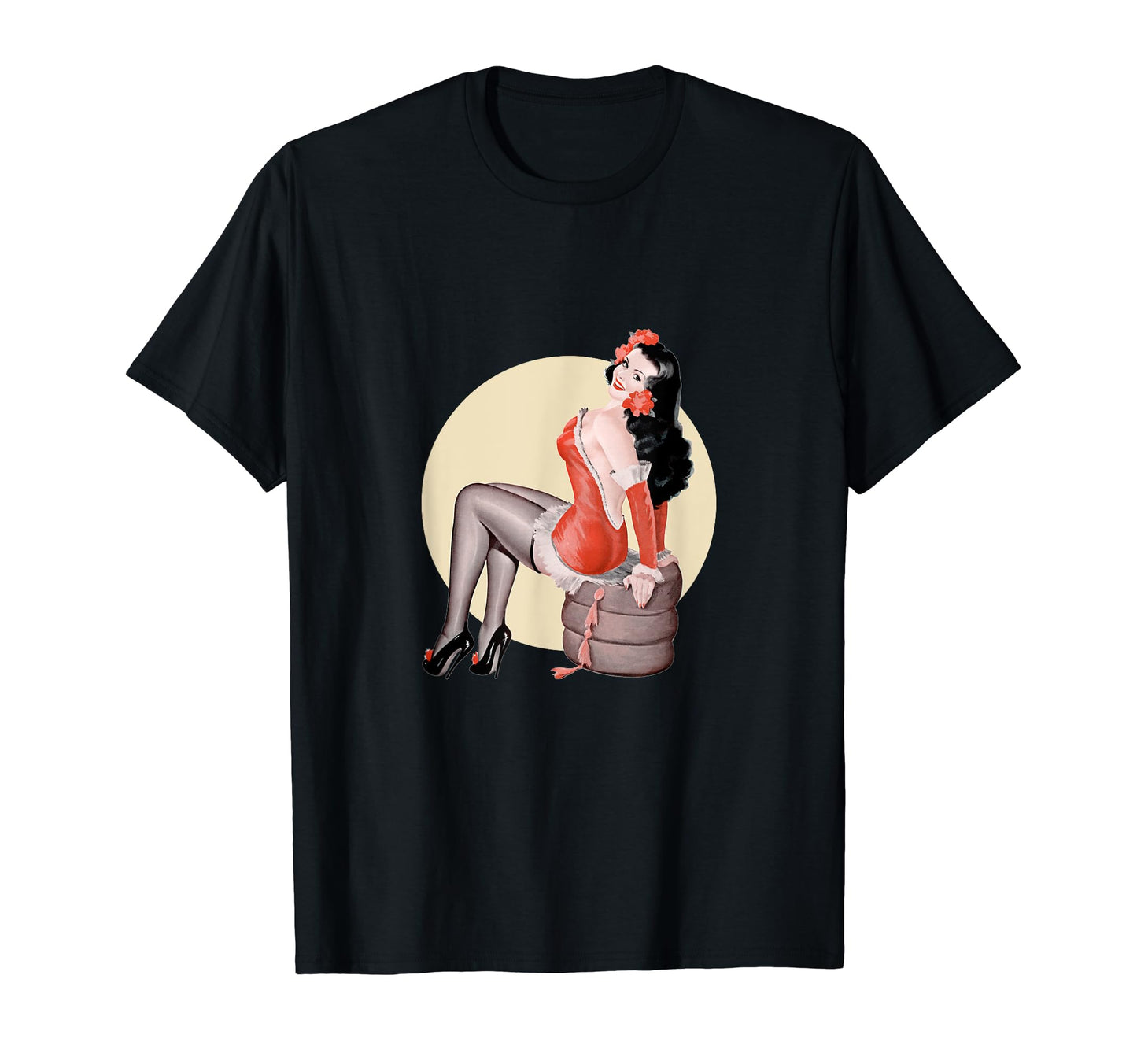 1940S Pin Up Sexy American Art T-Shirt - Fun Novelty Design Men Women - T-Shirt, Sweatshirt, Hoodie