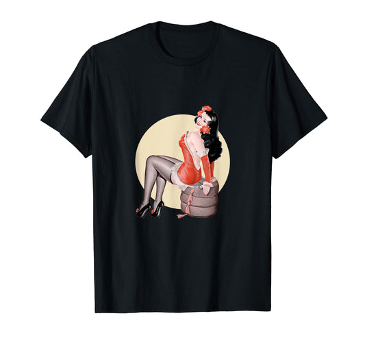 1940S Pin Up Sexy American Art T-Shirt - Fun Novelty Design Men Women - T-Shirt, Sweatshirt, Hoodie