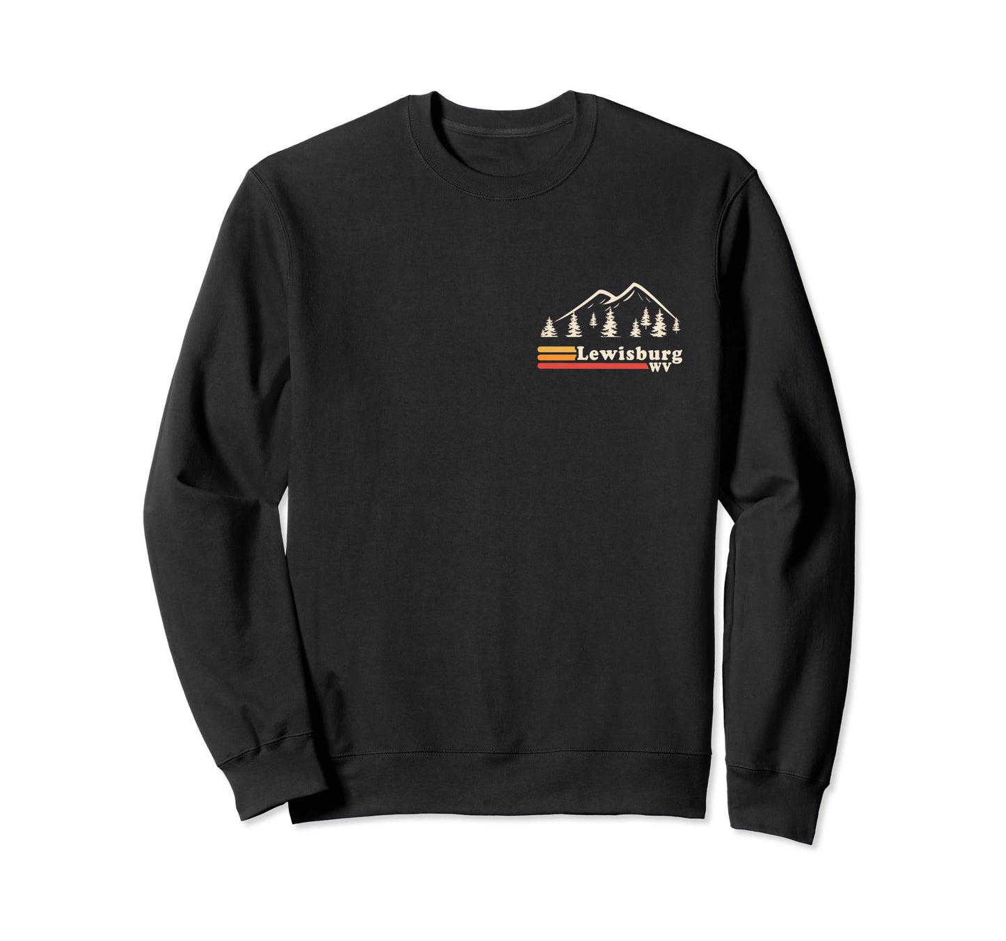 Lewisburg West Virginia Mountains Sweatshirt - Streetwear Style Unisex - T-Shirt, Sweatshirt, Hoodie