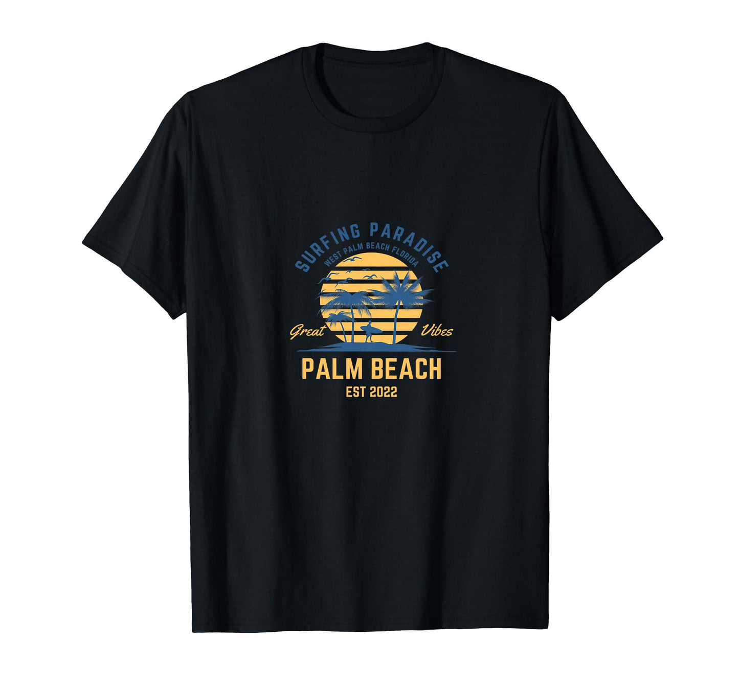 Surfing Paradise Hip Hop Oldschool T-Shirt - Minimalist Print Men Women - T-Shirt, Sweatshirt, Hoodie