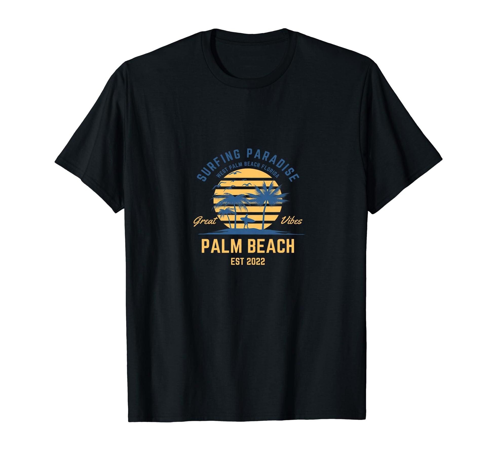 Surfing Paradise Hip Hop Oldschool T-Shirt - Minimalist Print Men Women - T-Shirt, Sweatshirt, Hoodie
