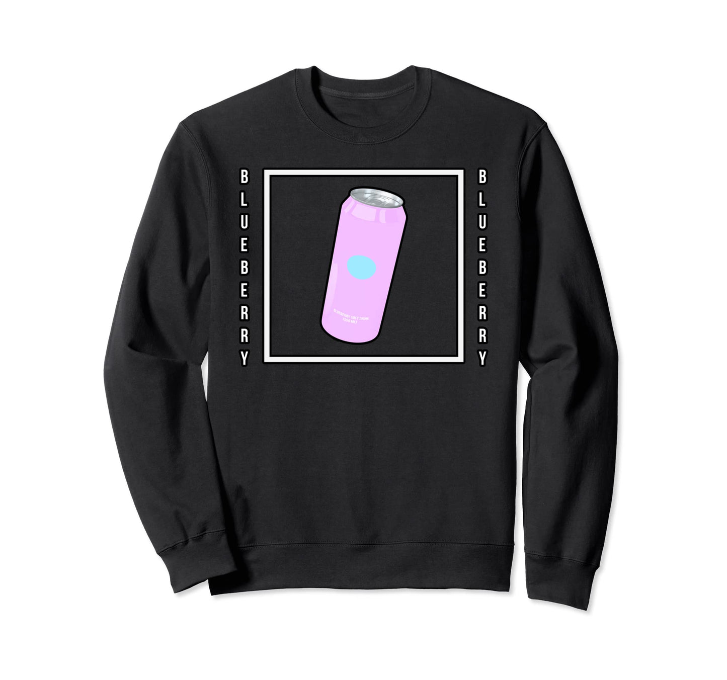 Blueberry Soda Tokyo Soft Drink Sweatshirt - Minimalist Print Men Women - T-Shirt, Sweatshirt, Hoodie