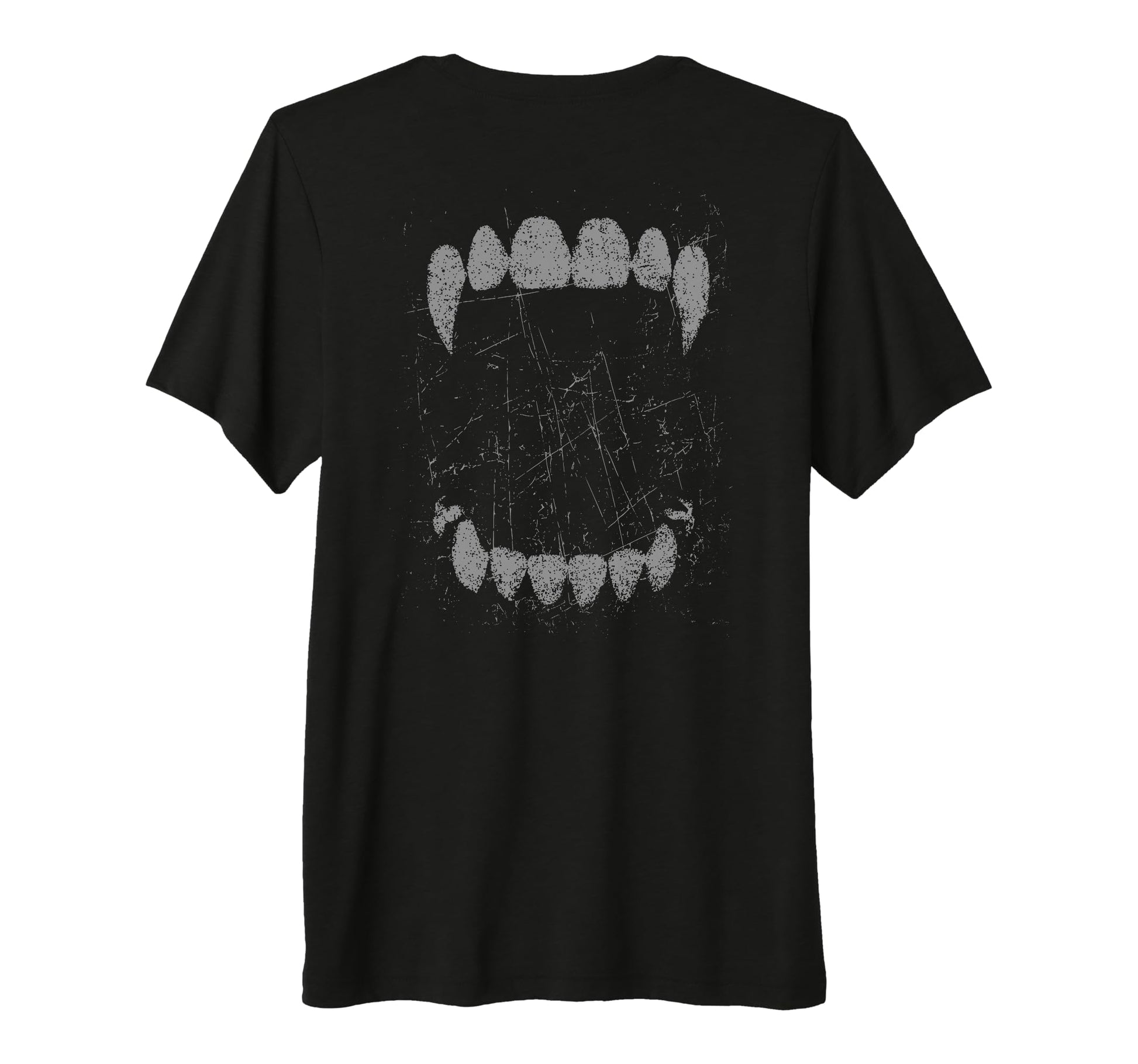 Gothic Grunge Vampire Fangs Halloween T-Shirt - Unique Graphic Men Women - T-Shirt, Sweatshirt, Hoodie