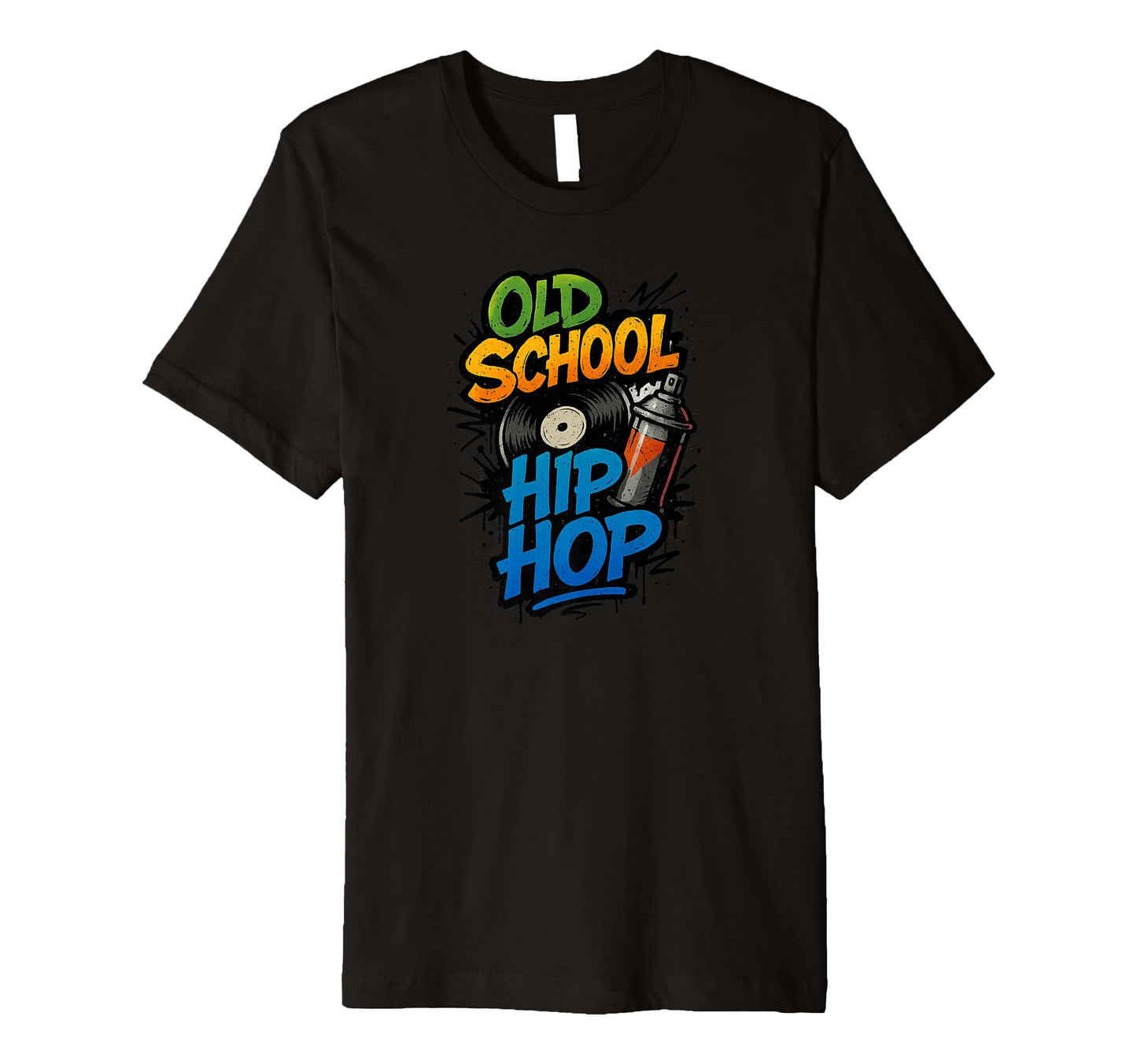 Raised Old School Hip Hop Rap Music Fan T-Shirt - Graphic Print Unisex - T-Shirt, Sweatshirt, Hoodie