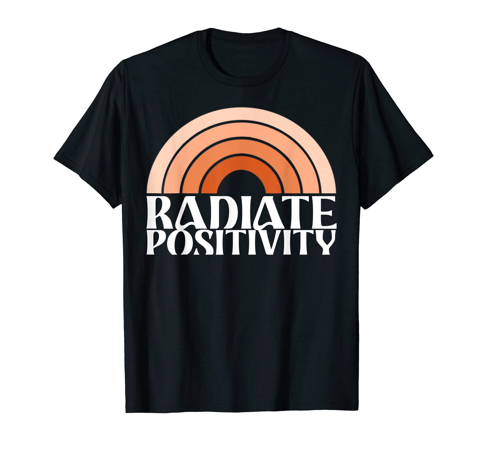 Radiate Positivity Rainbow Boho Hippie Gift T-Shirt - Trendy Graphic Unisex - T-Shirt, Sweatshirt, Hoodie