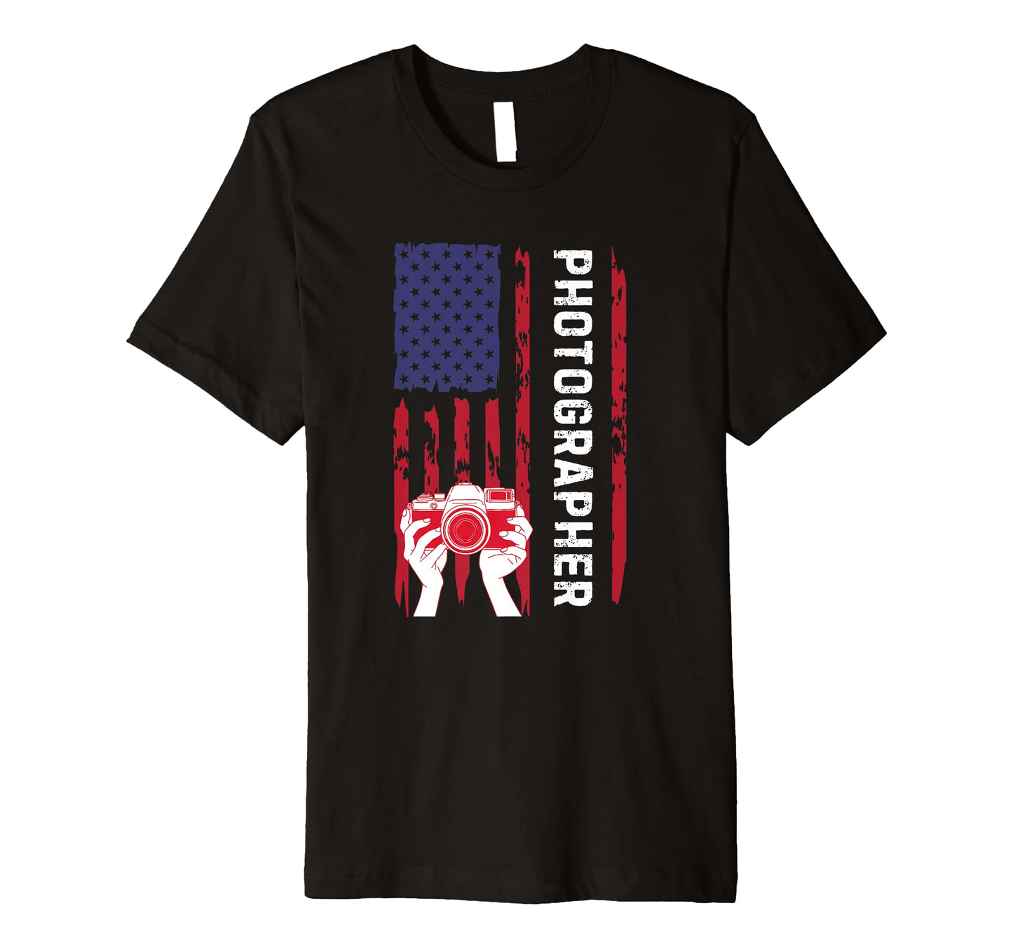 Funny Photography Photographer Camera Usa T-Shirt - Graphic Print Unisex - T-Shirt, Sweatshirt, Hoodie