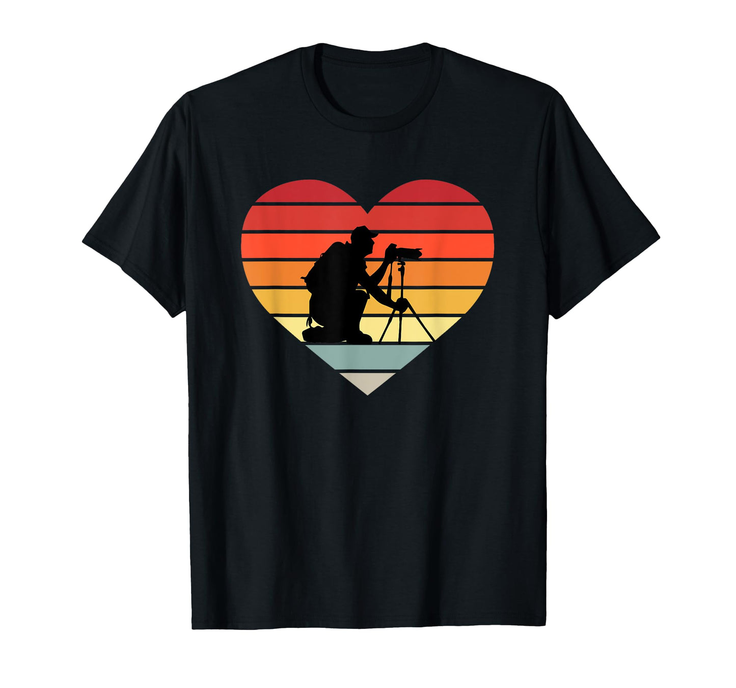 Photograph Camera Heart I Love Photography T-Shirt - Novelty Apparel Unisex - T-Shirt, Sweatshirt, Hoodie