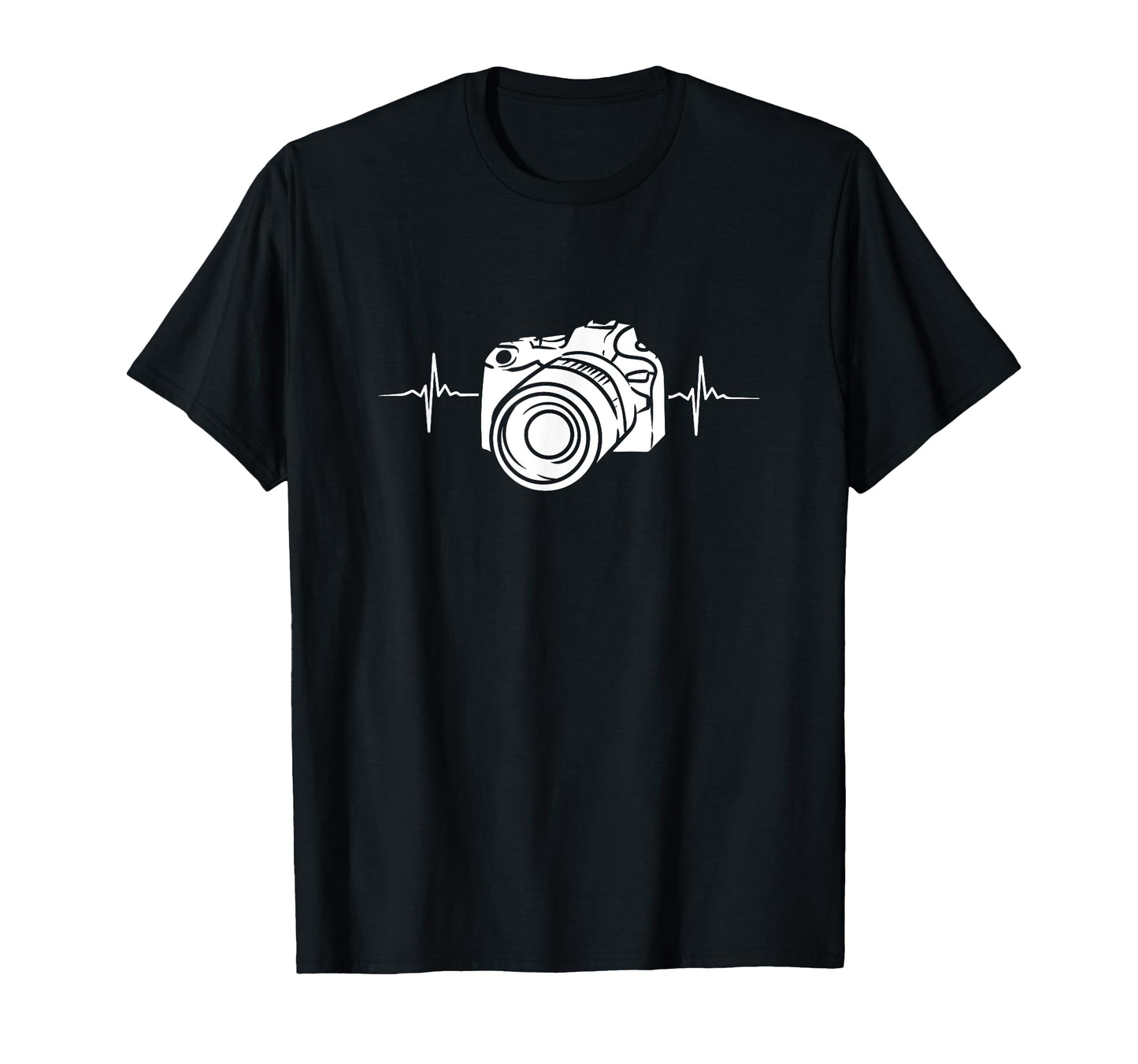 Camera Heartbeat Dslr Digital T-Shirt - Aesthetic Graphic for Adults - T-Shirt, Sweatshirt, Hoodie