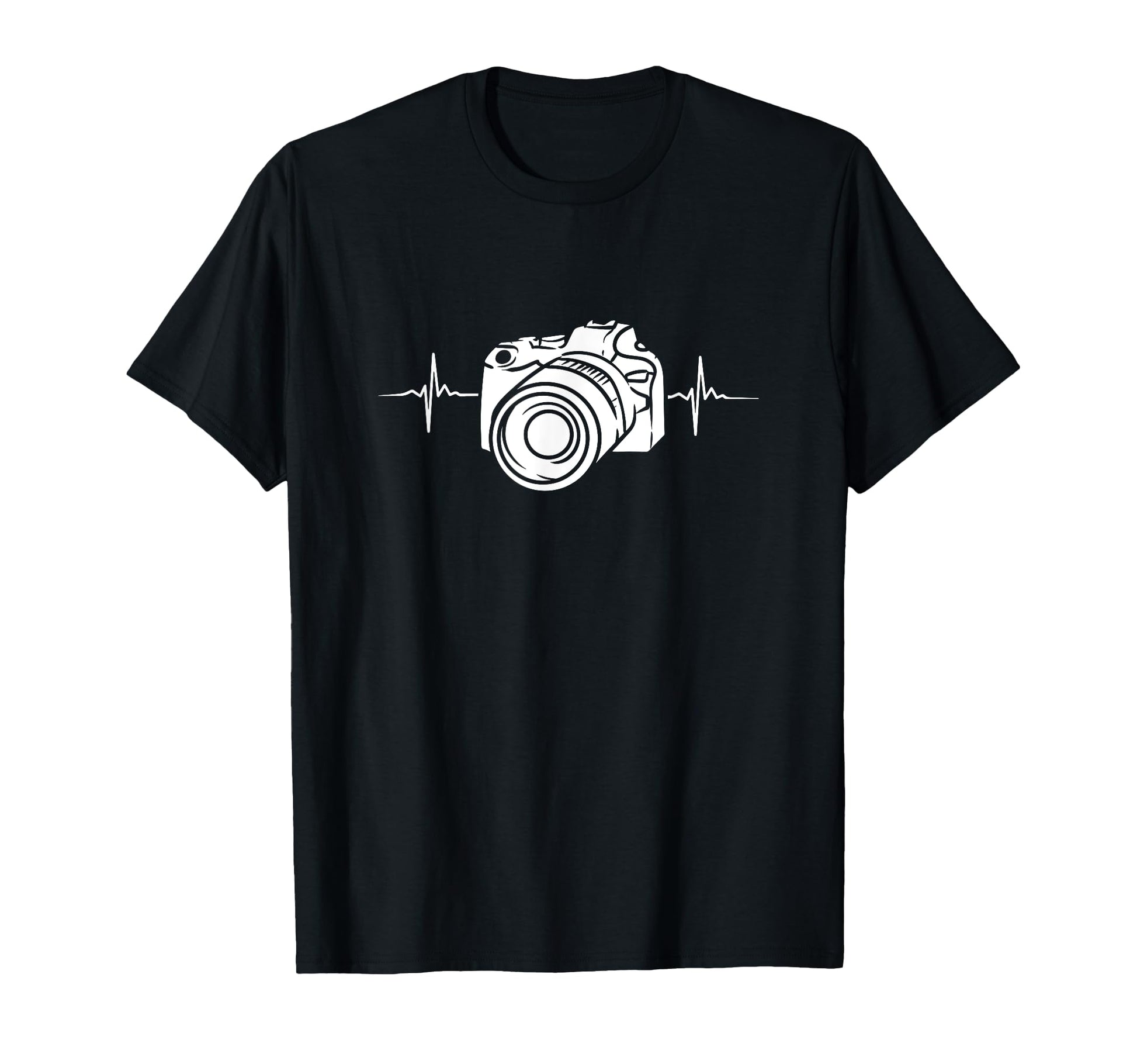 Camera Heartbeat Dslr Digital T-Shirt - Aesthetic Graphic for Adults - T-Shirt, Sweatshirt, Hoodie
