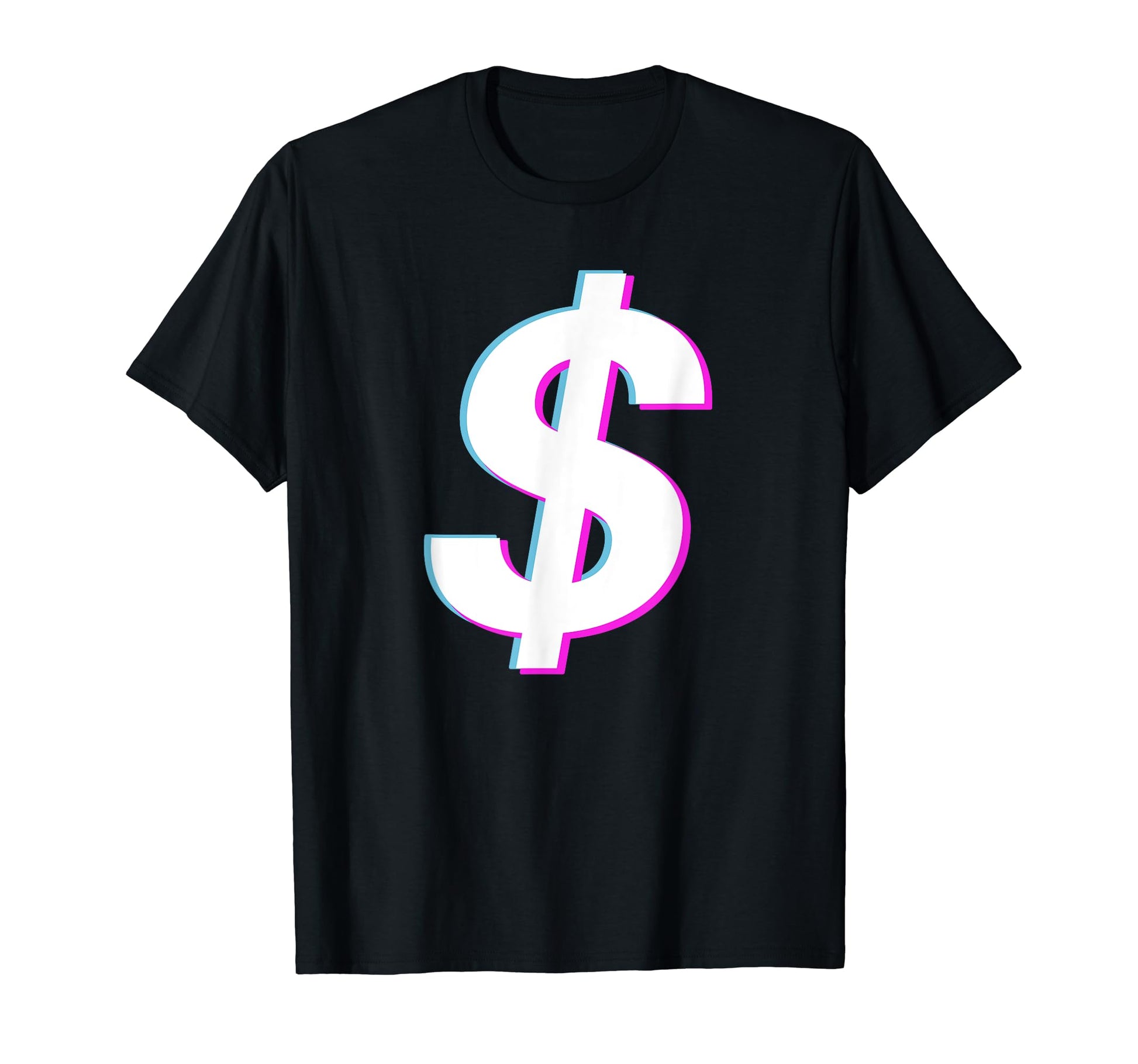 Dollar Sign Vaporwave Aesthetic Glitch T-Shirt - Unique Graphic for Adults - T-Shirt, Sweatshirt, Hoodie