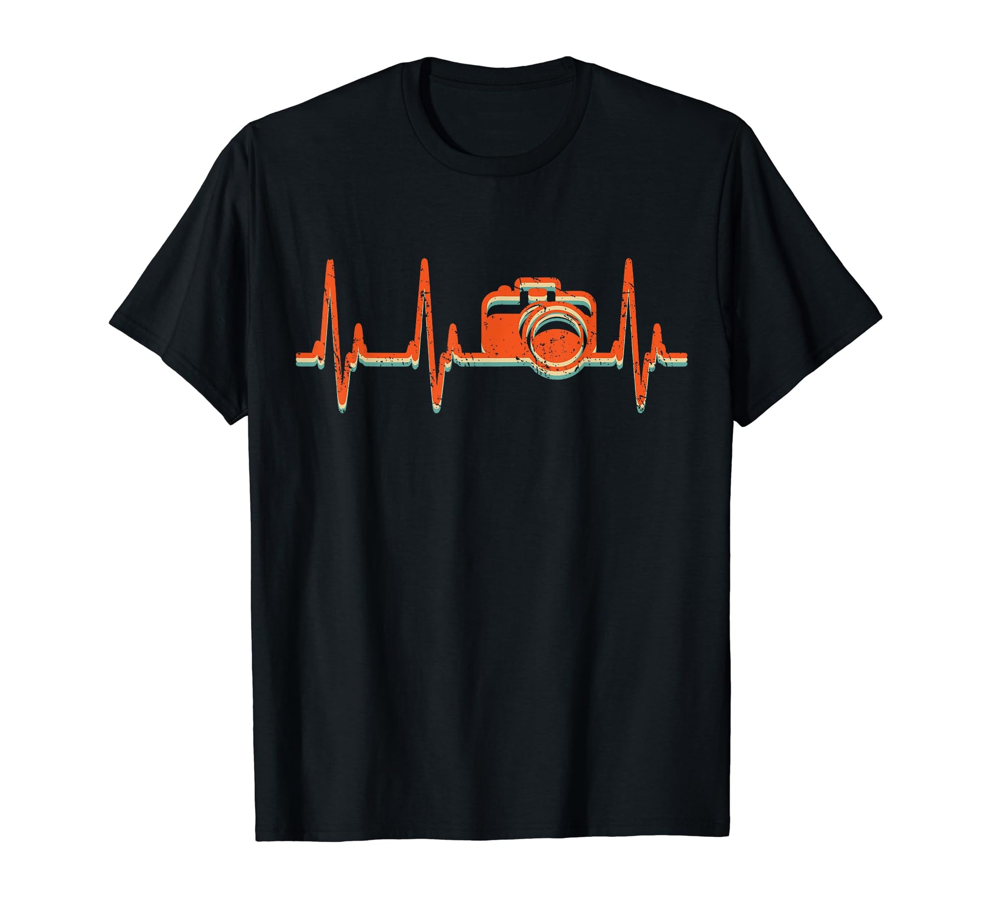 Camera Photography Heartbeat T-Shirt - Casual Everyday Wear Unisex - T-Shirt, Sweatshirt, Hoodie