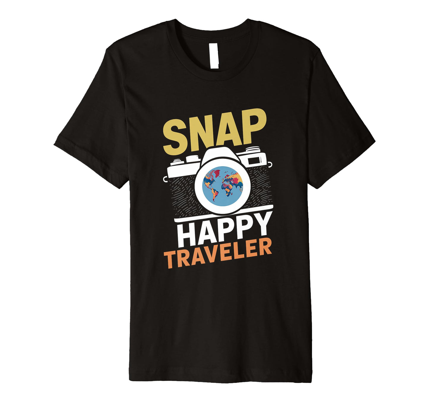 Snap Happy Traveler Camera T-Shirt - Casual Everyday Wear for Adults - T-Shirt, Sweatshirt, Hoodie