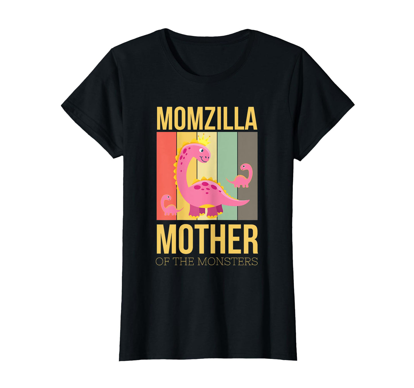 Momzilla Mother Monsters Brontosaurus T-Shirt - Trendy Graphic for Adults - T-Shirt, Sweatshirt, Hoodie