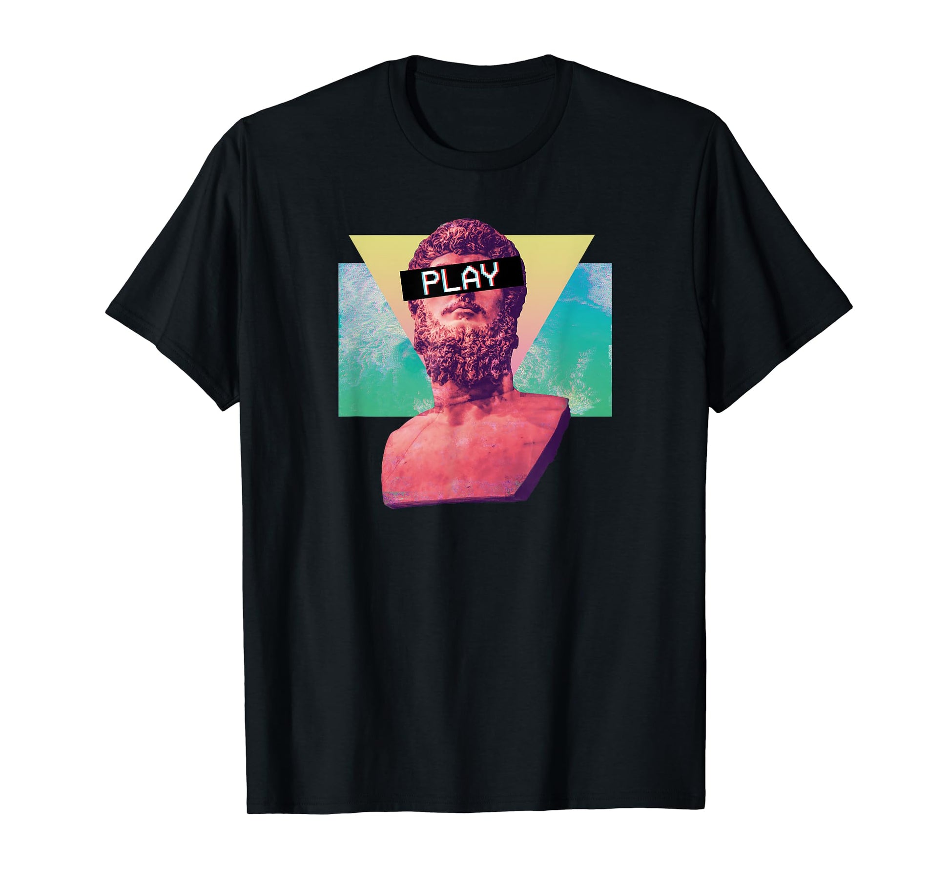 Vaporwave Aesthetic Glitch Effect Play T-Shirt - Trendy Graphic Men Women - T-Shirt, Sweatshirt, Hoodie