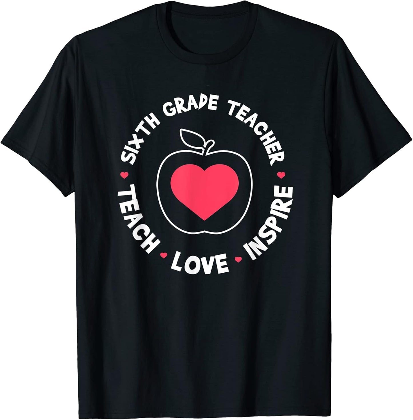 Sixth Grader Cheetah Heart School Merch - Adult & Kids T-Shirts, Sweatshirts & Hoodies apparel design preview 1