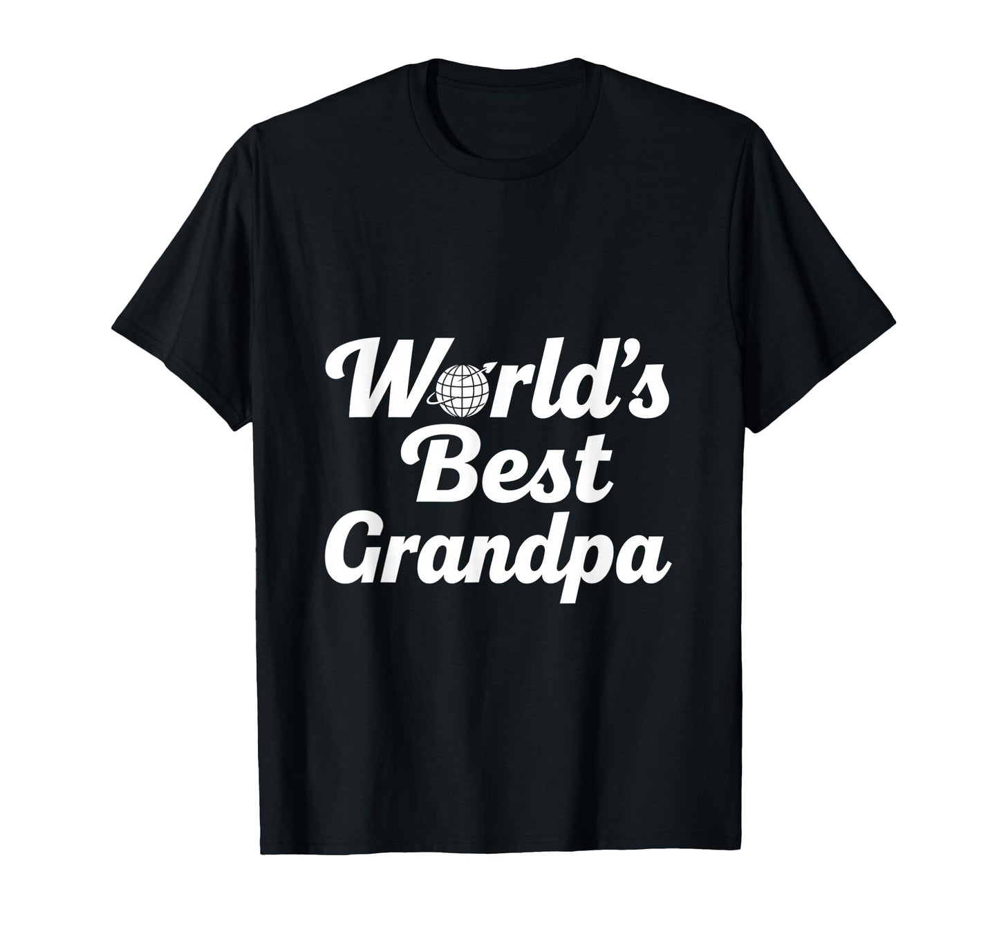 Grandpa Legend Script Globe Typography T-Shirt - Graphic Print for Adults - T-Shirt, Sweatshirt, Hoodie