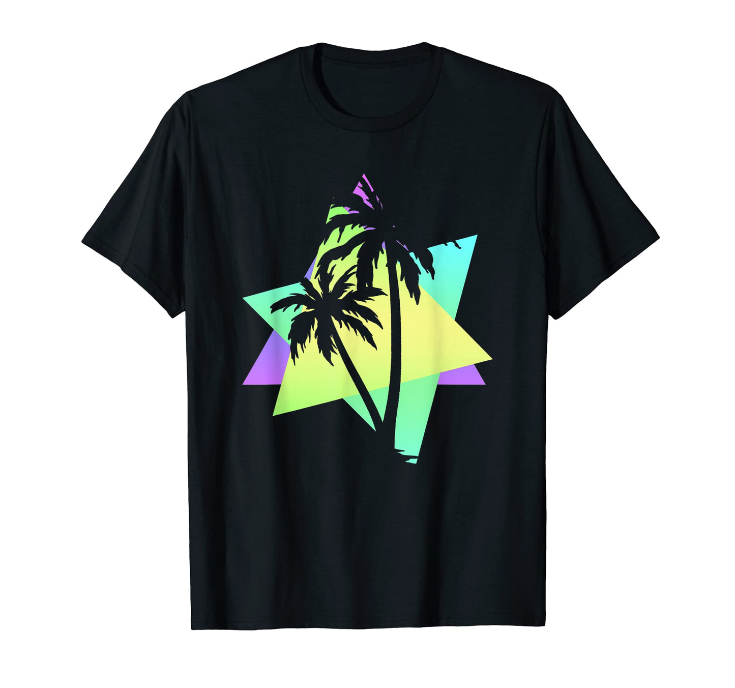 Summer Palm Trees 1990S Aesthetic 80S T-Shirt - Aesthetic Graphic Unisex - T-Shirt, Sweatshirt, Hoodie