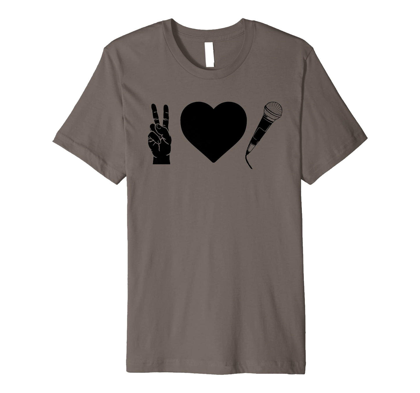 Peace Love Hip Hop Old School Rap T-Shirt - Custom Art Print for Adults - T-Shirt, Sweatshirt, Hoodie