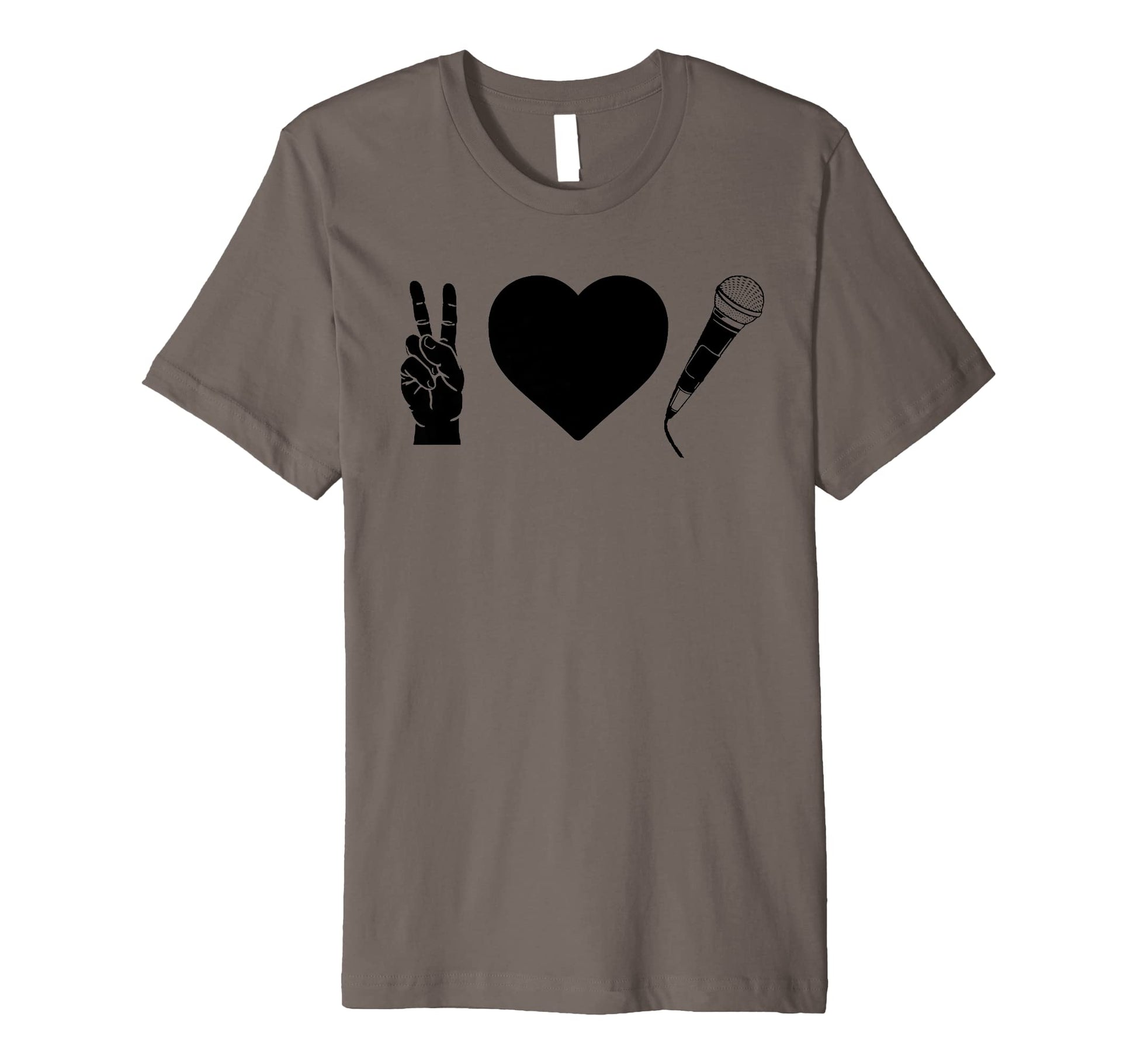 Peace Love Hip Hop Old School Rap T-Shirt - Custom Art Print for Adults - T-Shirt, Sweatshirt, Hoodie