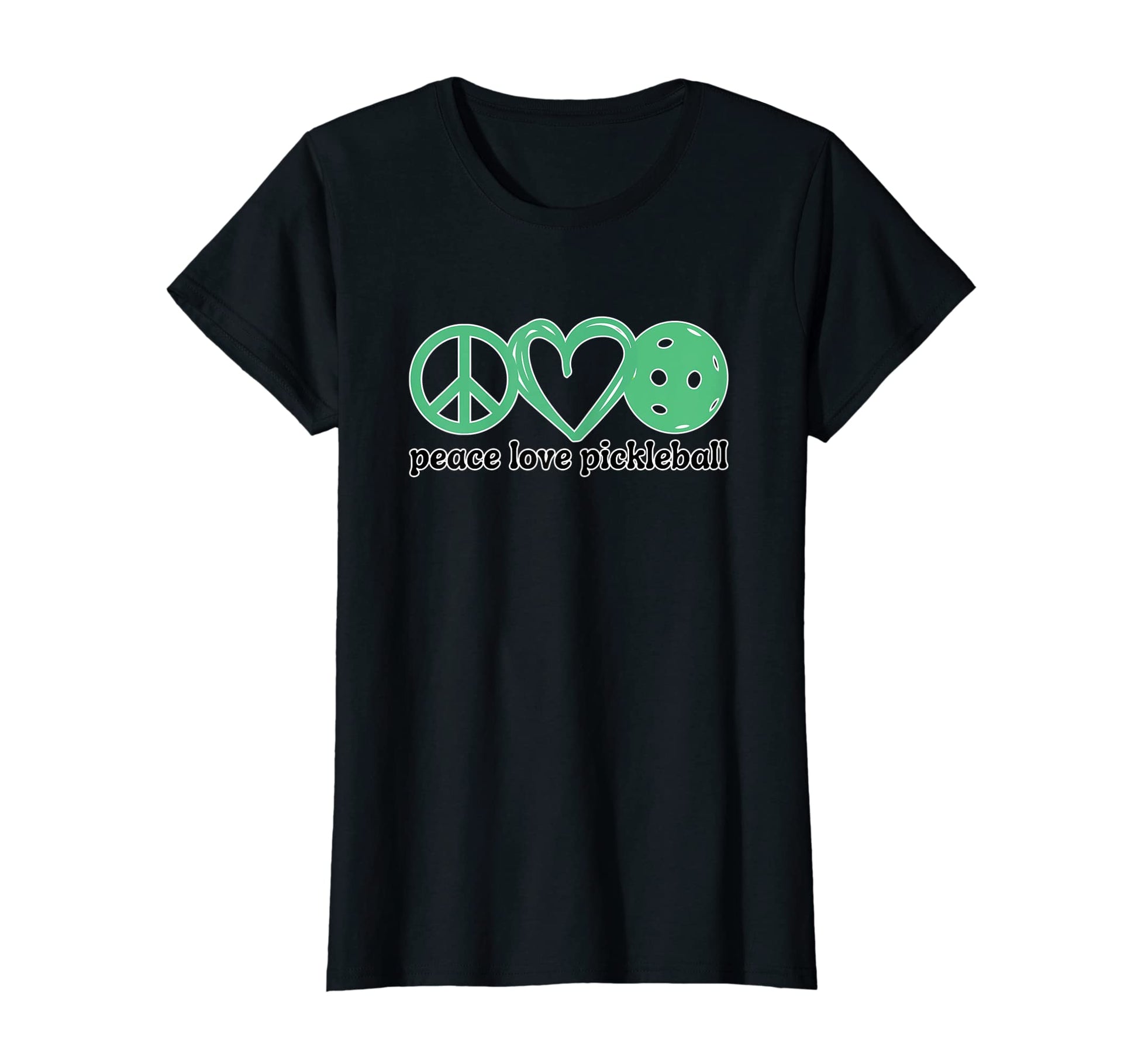 Womens Funny Pickleball Peace Love T-Shirt - Casual Everyday Wear Unisex - T-Shirt, Sweatshirt, Hoodie