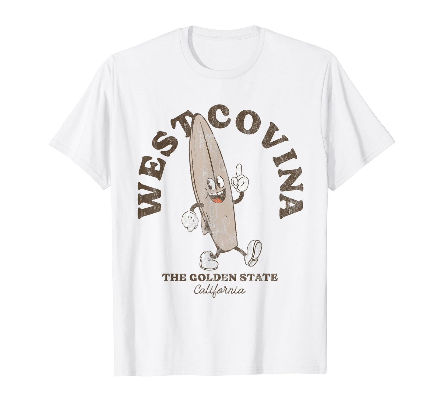 West Covina California Surfer Beach T-Shirt - Novelty Apparel Unisex - T-Shirt, Sweatshirt, Hoodie