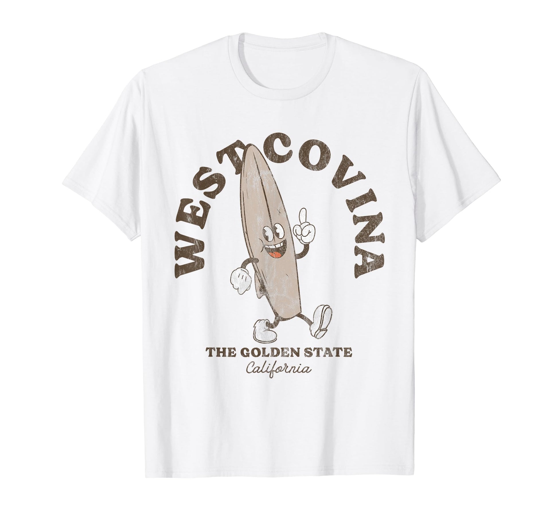 West Covina California Surfer Beach T-Shirt - Novelty Apparel Unisex - T-Shirt, Sweatshirt, Hoodie