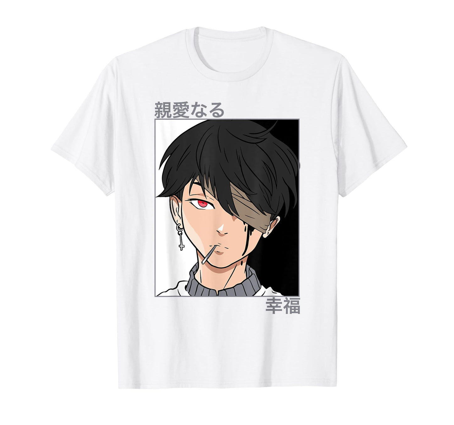 90S Anime Aesthetic Anime Japanese T-Shirt - Custom Art Print Men Women - T-Shirt, Sweatshirt, Hoodie