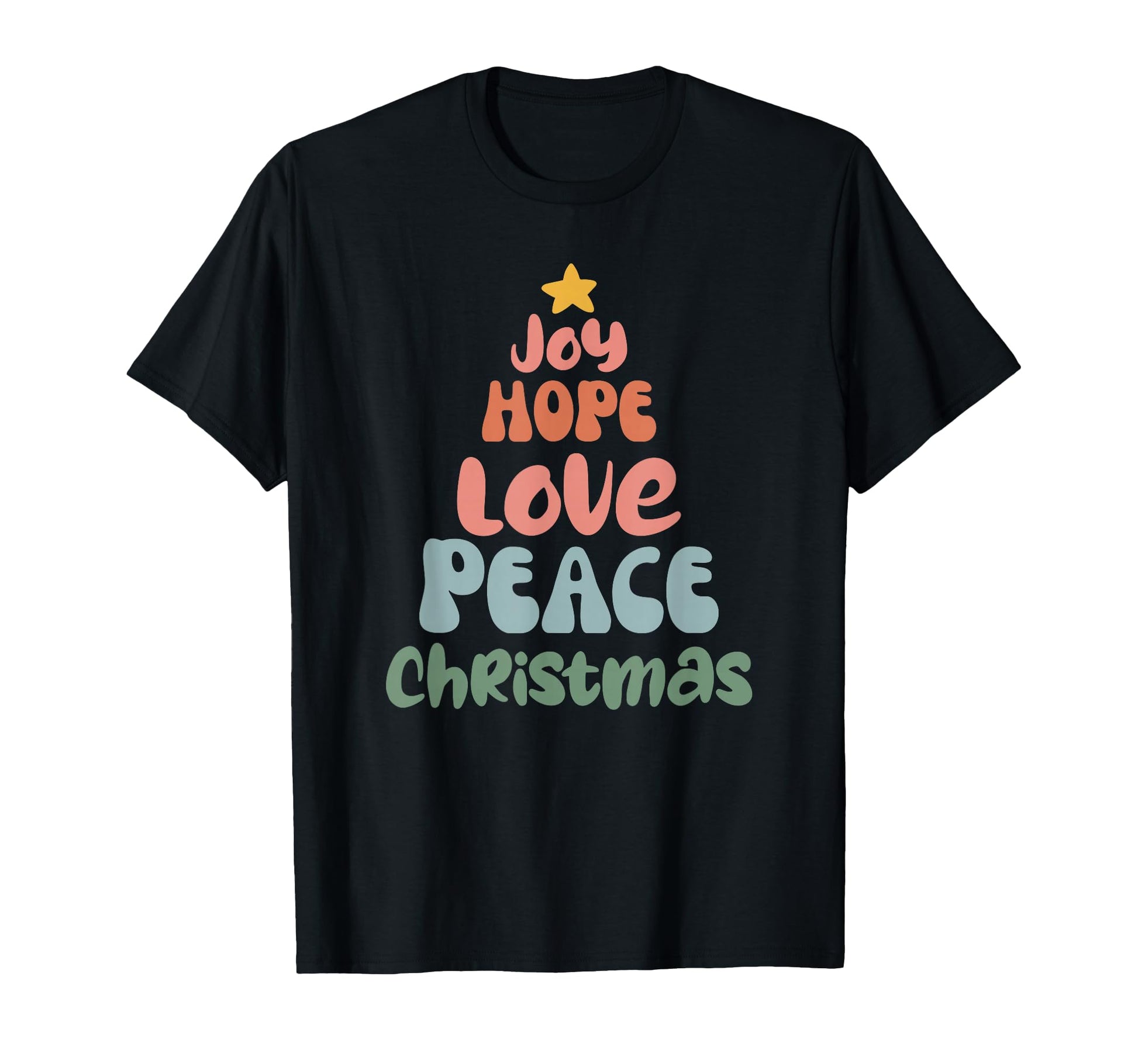 Merry Groovy Love Peace T-Shirt - Unique Graphic Men Women - T-Shirt, Sweatshirt, Hoodie