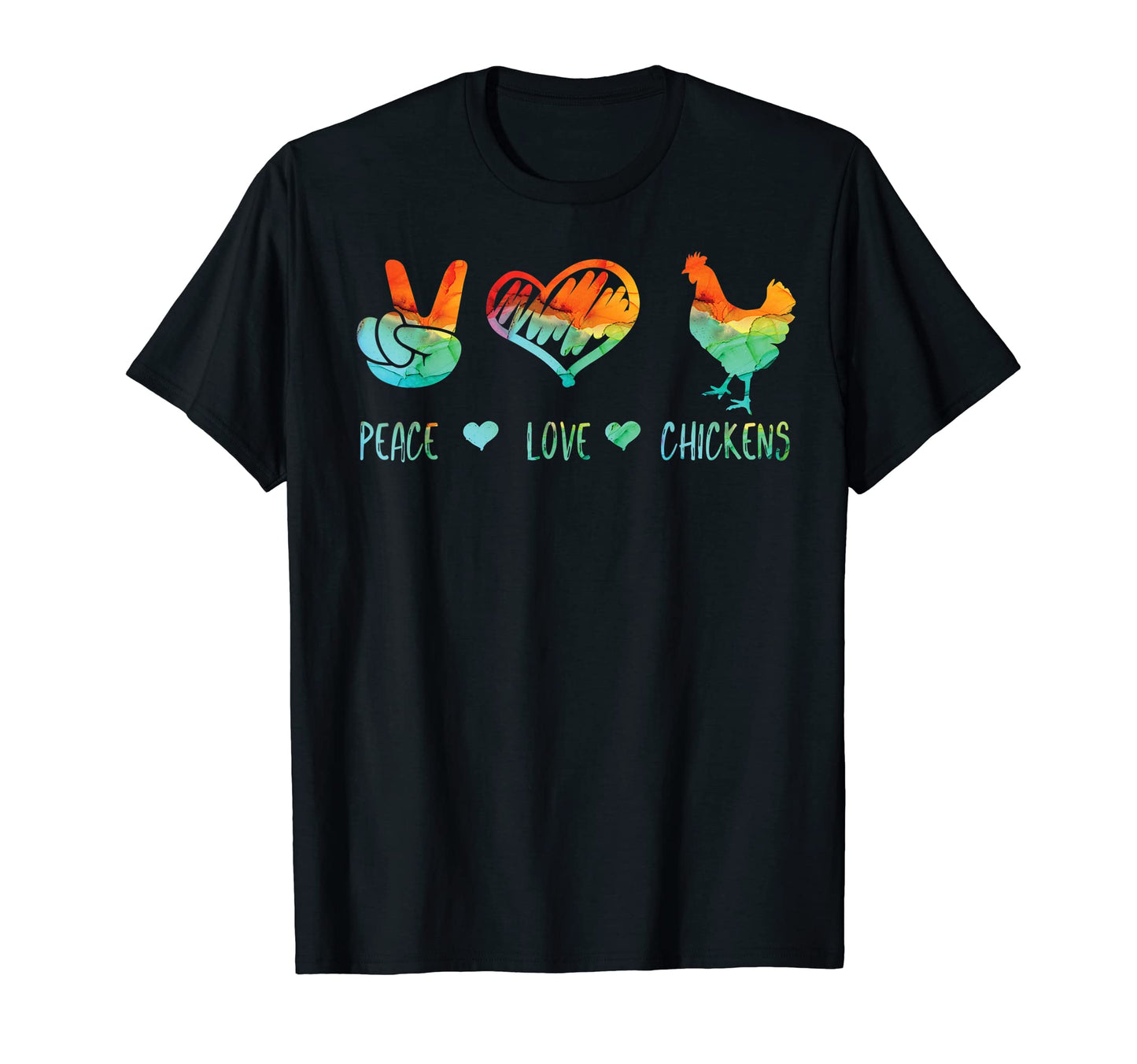 Chicken Lover Chiken Smile Happy T-Shirt - Minimalist Print Men Women - T-Shirt, Sweatshirt, Hoodie