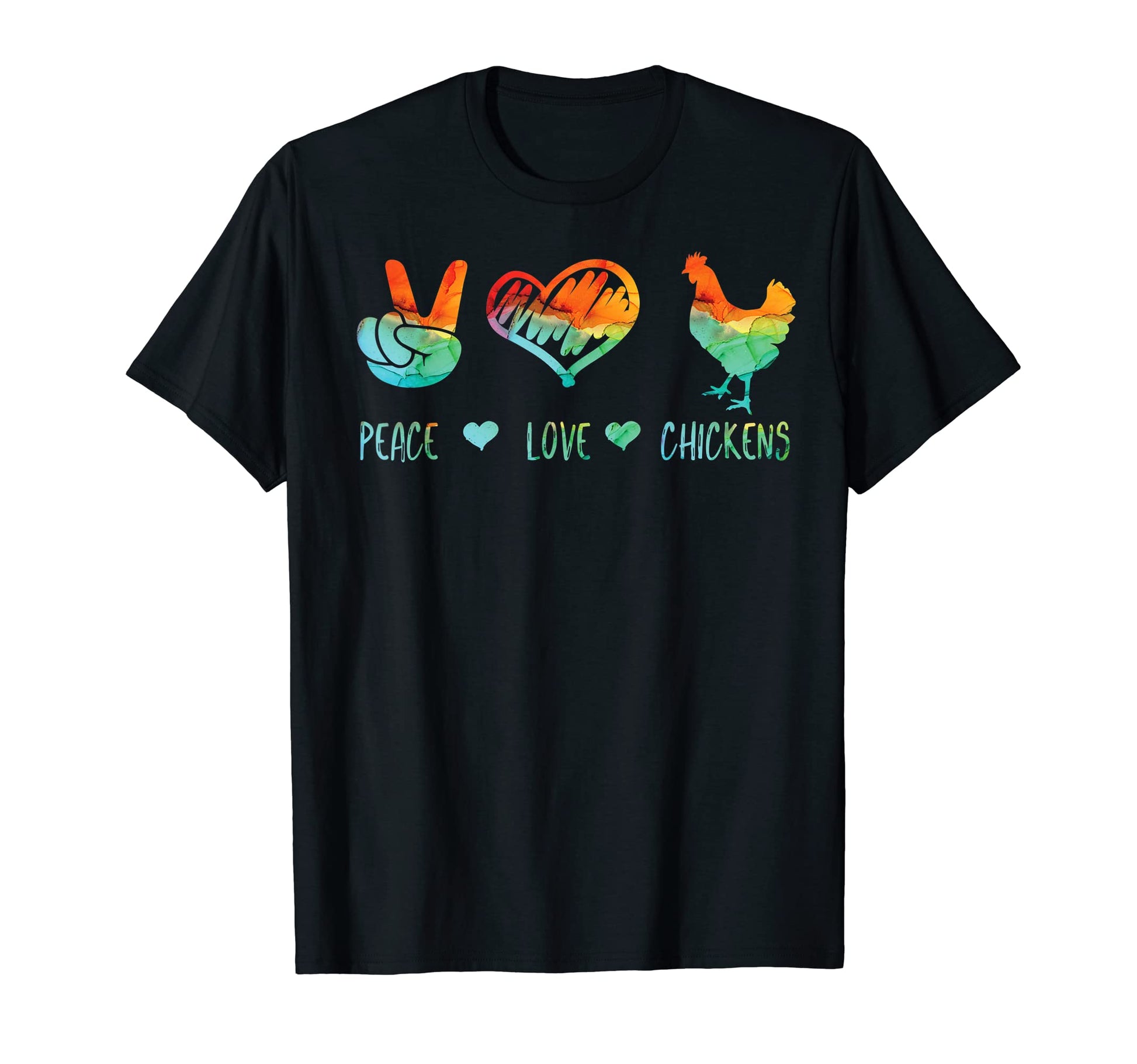 Chicken Lover Chiken Smile Happy T-Shirt - Minimalist Print Men Women - T-Shirt, Sweatshirt, Hoodie