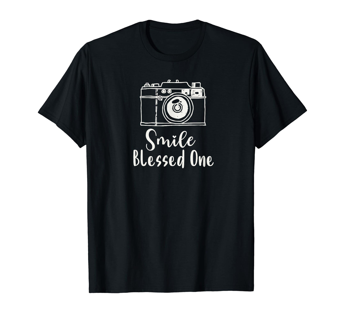 Camera Smile Blessed One Photographer Gift T-Shirt - Trendy Graphic Unisex - T-Shirt, Sweatshirt, Hoodie