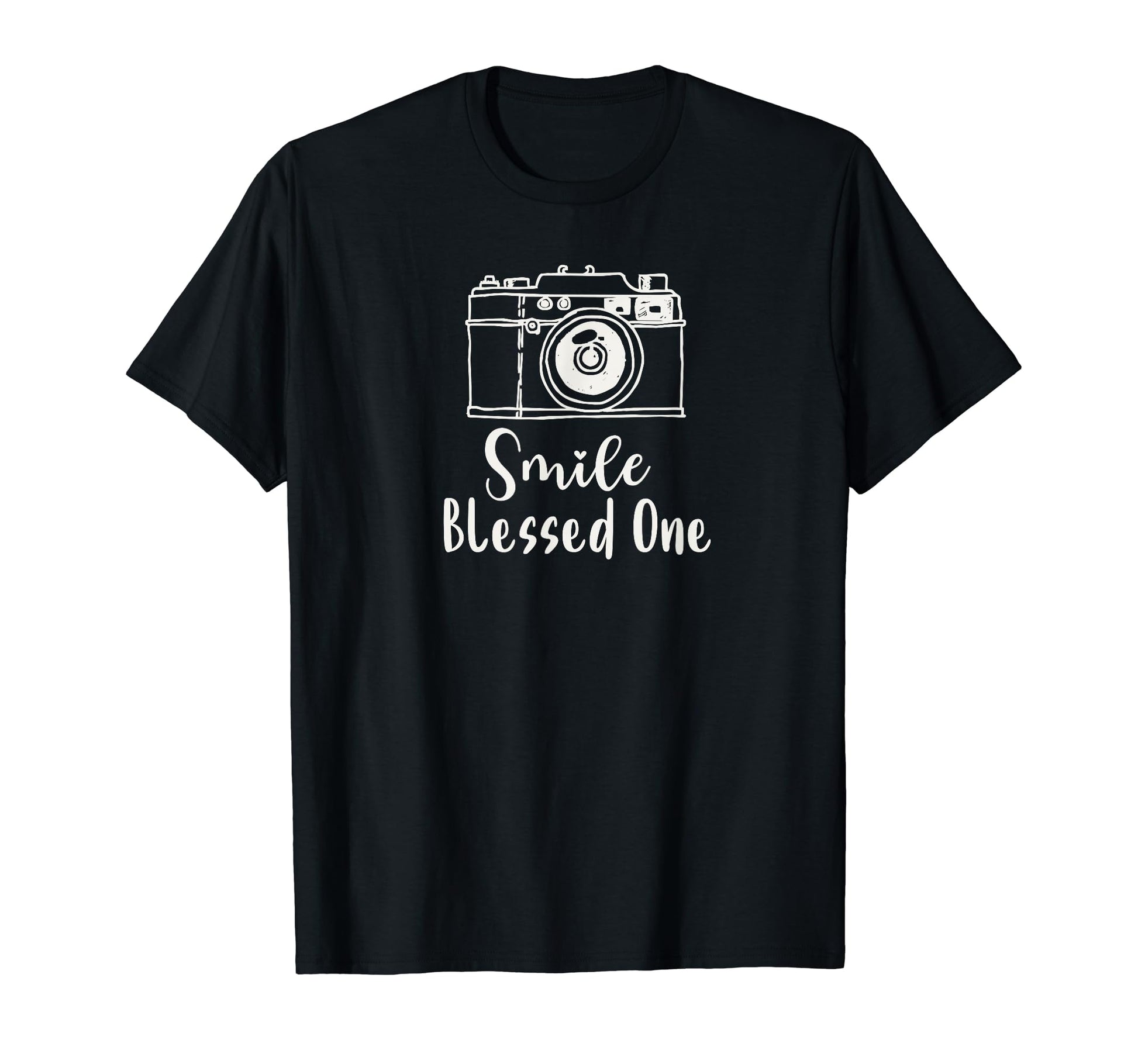 Camera Smile Blessed One Photographer Gift T-Shirt - Trendy Graphic Unisex - T-Shirt, Sweatshirt, Hoodie