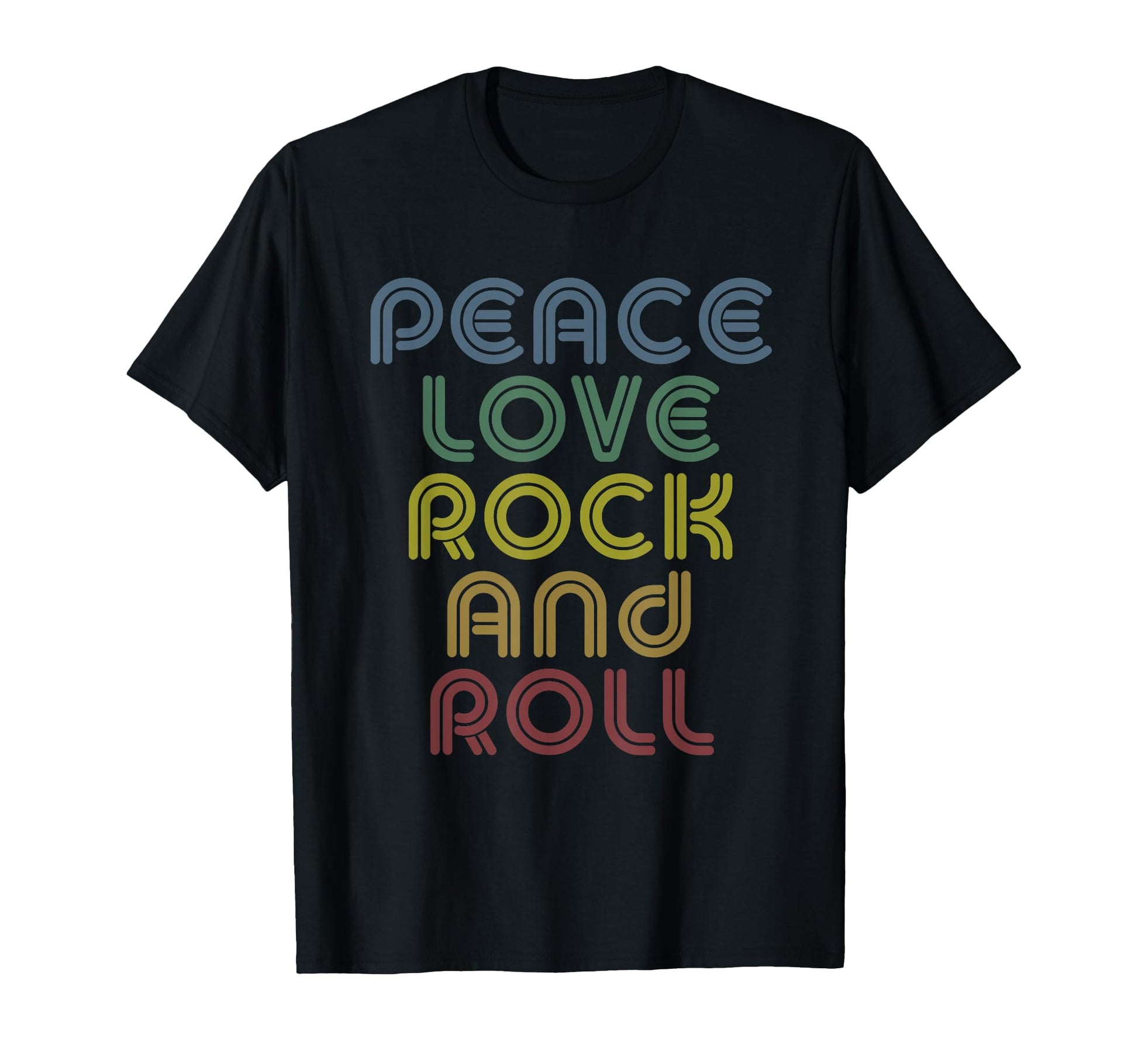 Funny Rock Band Gifts Peace Love Rock T-Shirt - Streetwear Style Unisex - T-Shirt, Sweatshirt, Hoodie